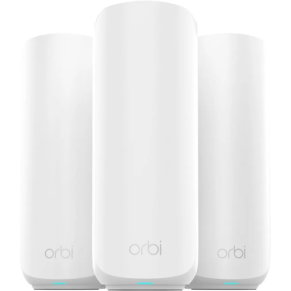 NETGEAR Orbi 370 Serie WiFi 7 WLAN Mesh System, bis zu 360 m², 3er Set