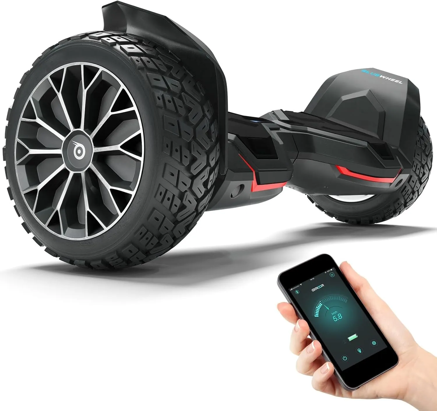 8.5" Premium Offroad Hoverboard Bluewheel HX510 SUV Deutsche Qualitäts Marke- Kinder Sicherheitsmodus & App - Bluetooth…