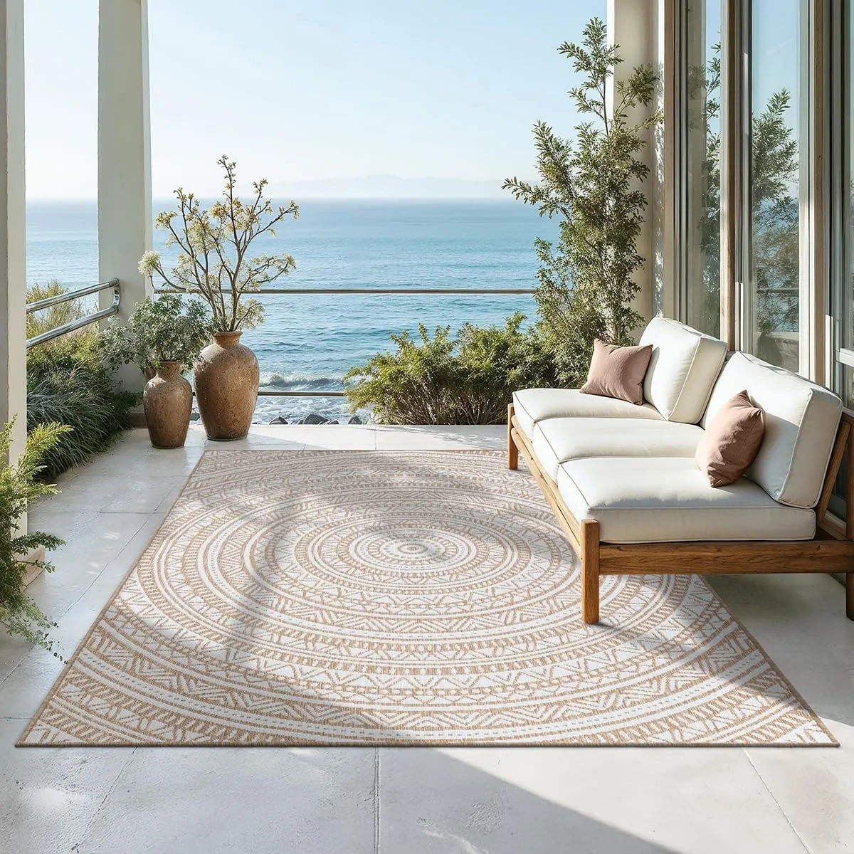 the carpet Mistra – Outdoor Teppich, Wetterfest, UV-beständig & pflegeleicht, für Balkon, Terrasse & Garten, auch für W…