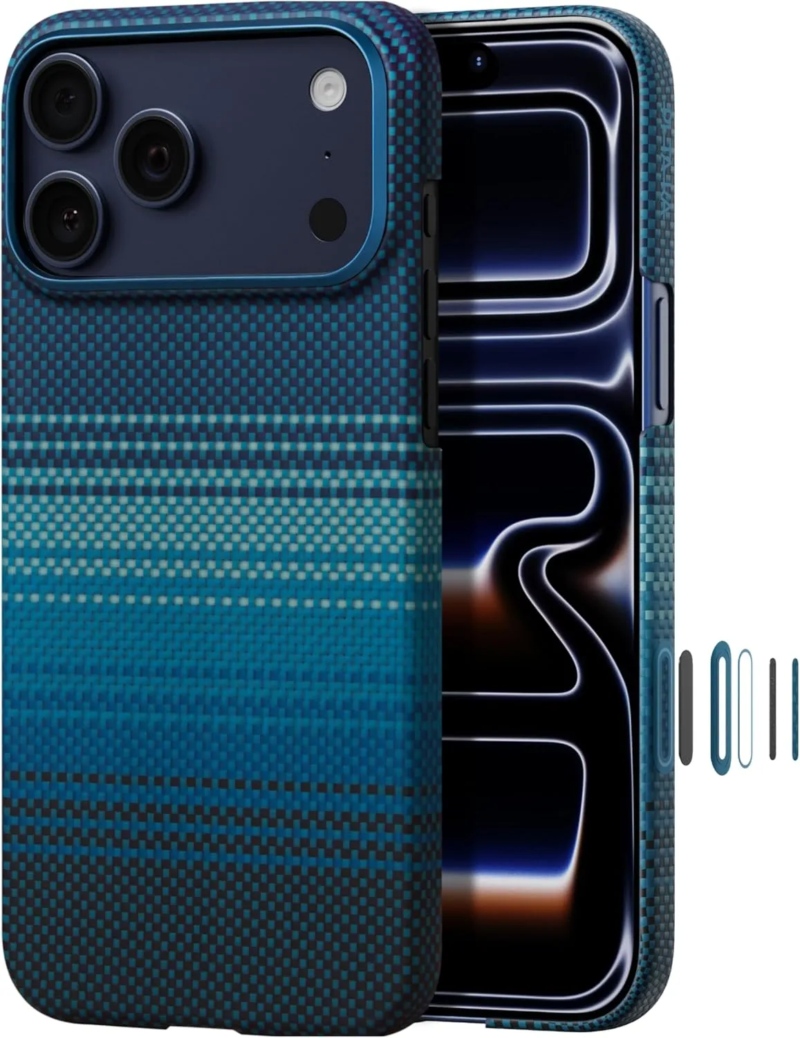 pitaka Ultradünne Hülle für iPhone 17 Pro Max Magnetische Handyhülle aus Aramidfaser mit Kamerasteuerung Schutzhülle Ko…