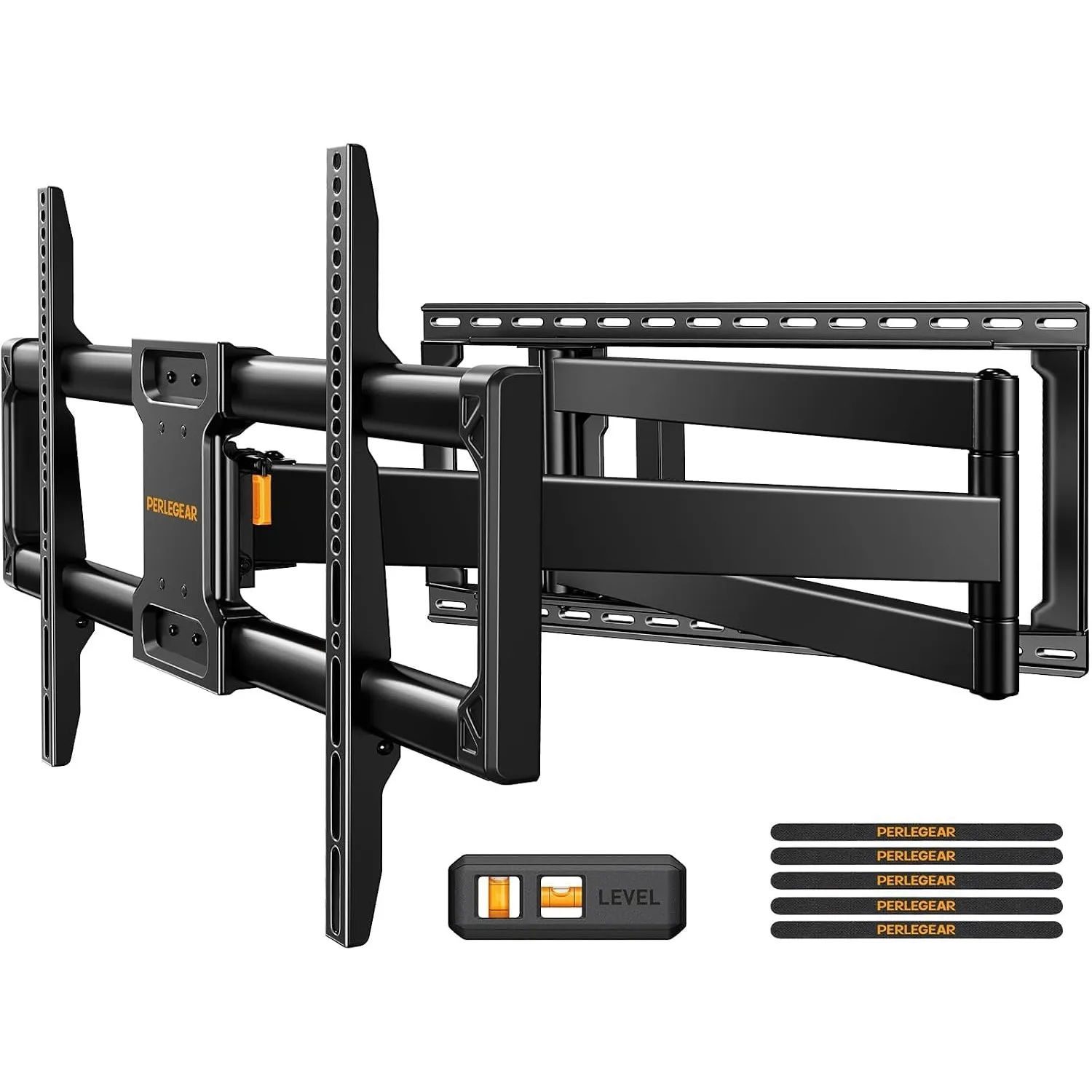 Perlegear TV Wandhalterung für 42-97 Zoll TV bis zu 68 kg Langarmige Voll-bewegliche, 1018 mm Lange Verlängerung Vormon…