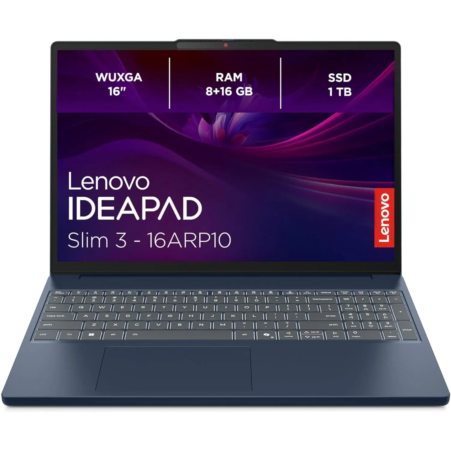 Lenovo IdeaPad Slim 3 Laptop | 16" WUXGA Display | AMD Ryzen 5 7535HS | 24GB RAM | 1TB SSD | AMD Radeon 660M Grafik | W…