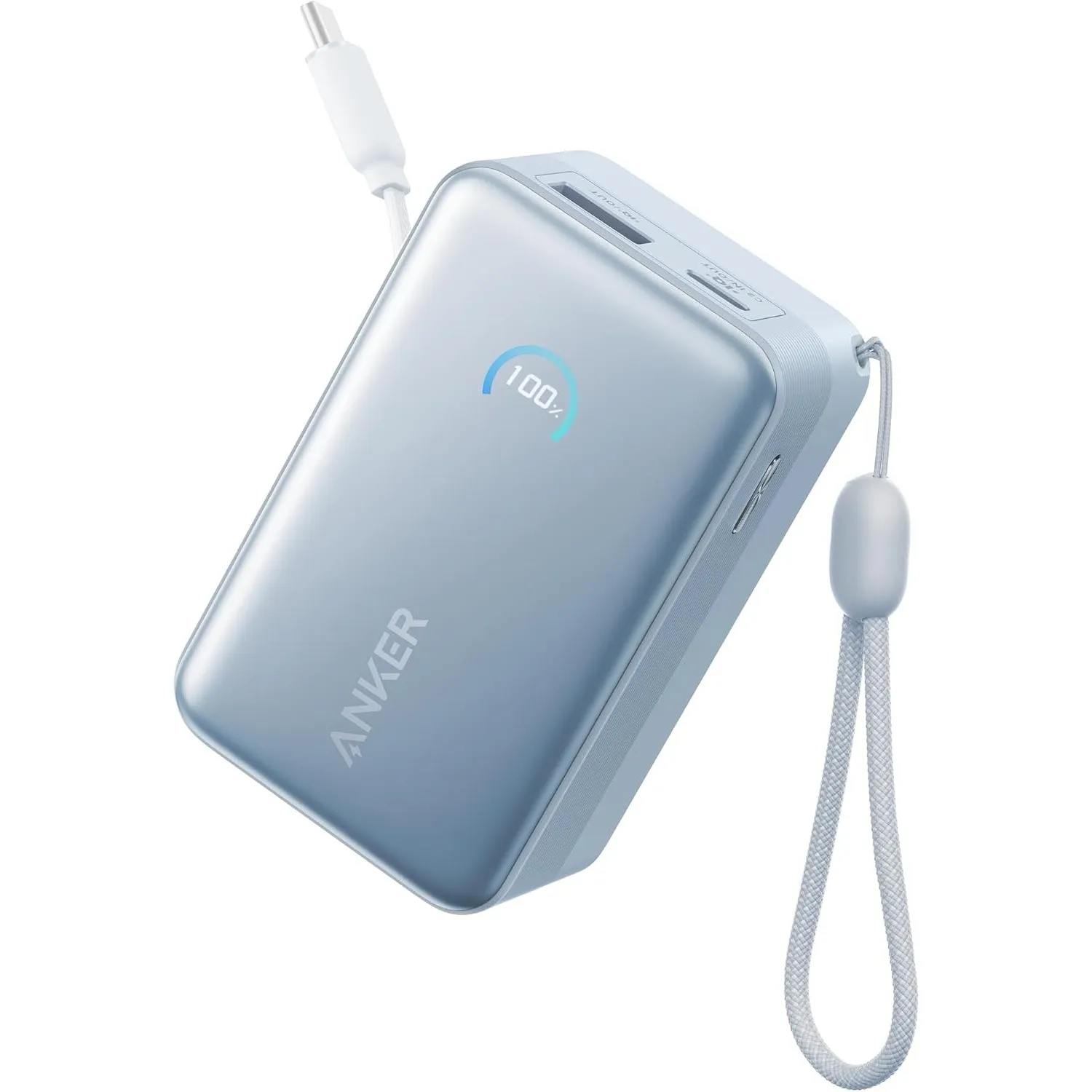 Anker Nano kompakte Powerbank 10000mAh 45W mit 70cm Einzugskabel