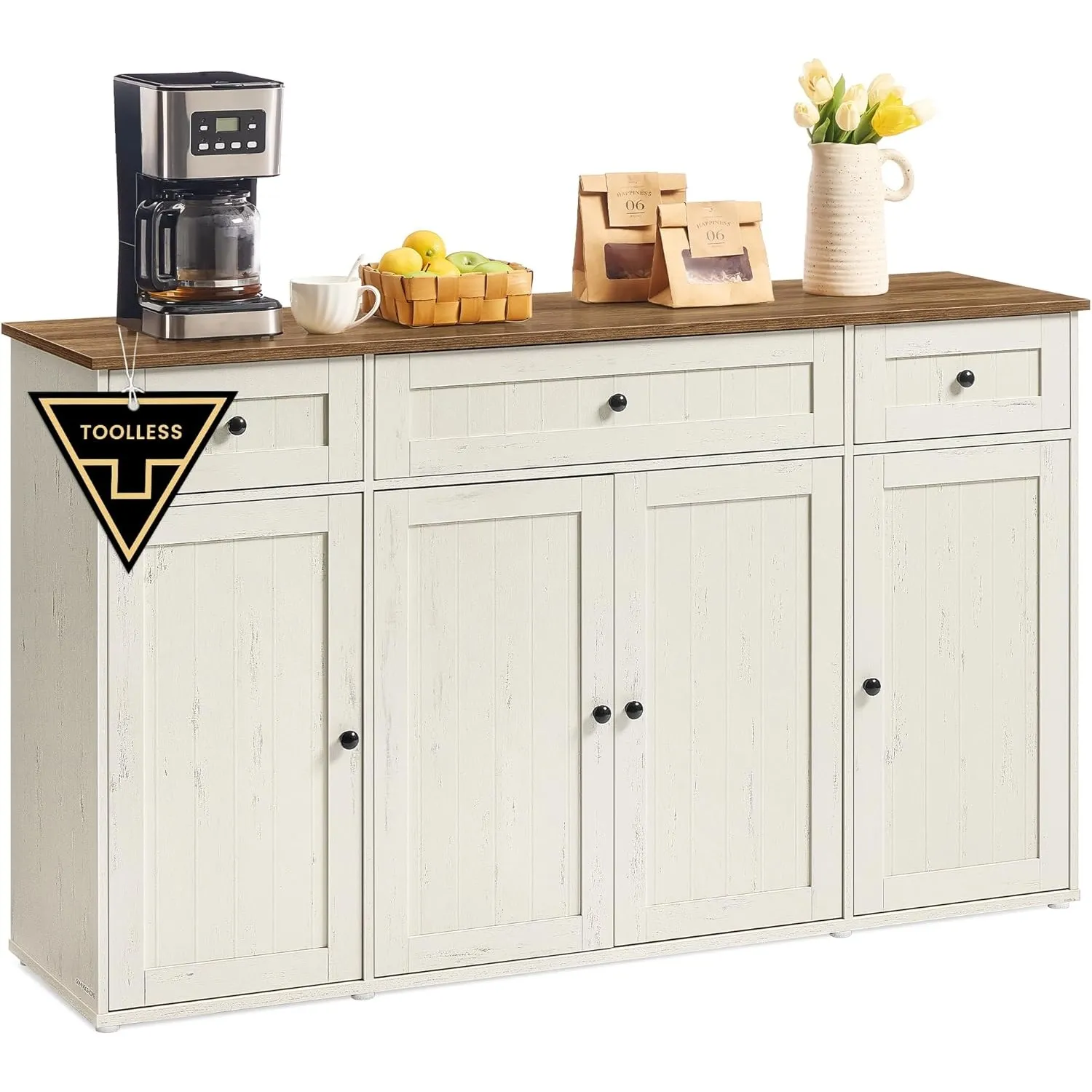 SONGMICS Home Sideboard, Snapsemble – superschnelle Montage