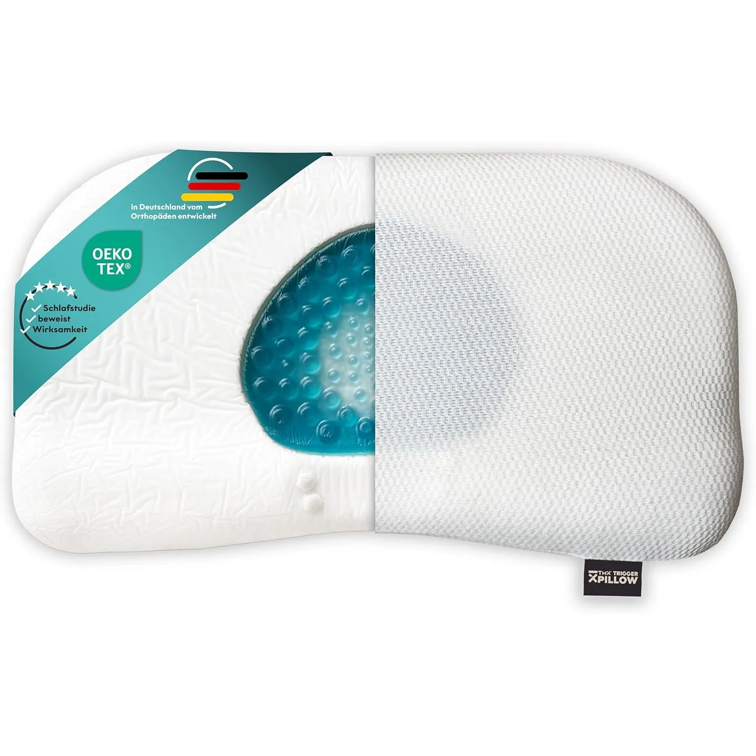 TMX Trigger Pillow Premium, ergonomisches Nackenstützkissen 60 x 35 cm