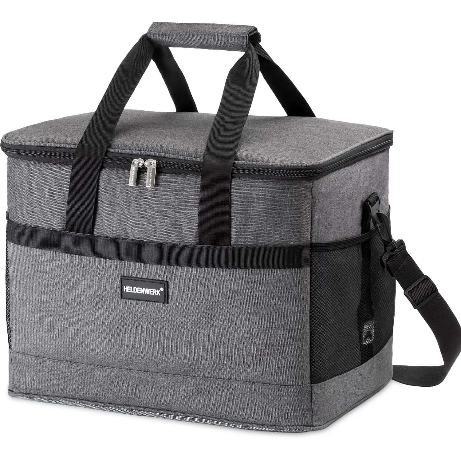 HELDENWERK® Kühltasche groß faltbar bis zu 12h Kühlleistung auslaufsicher