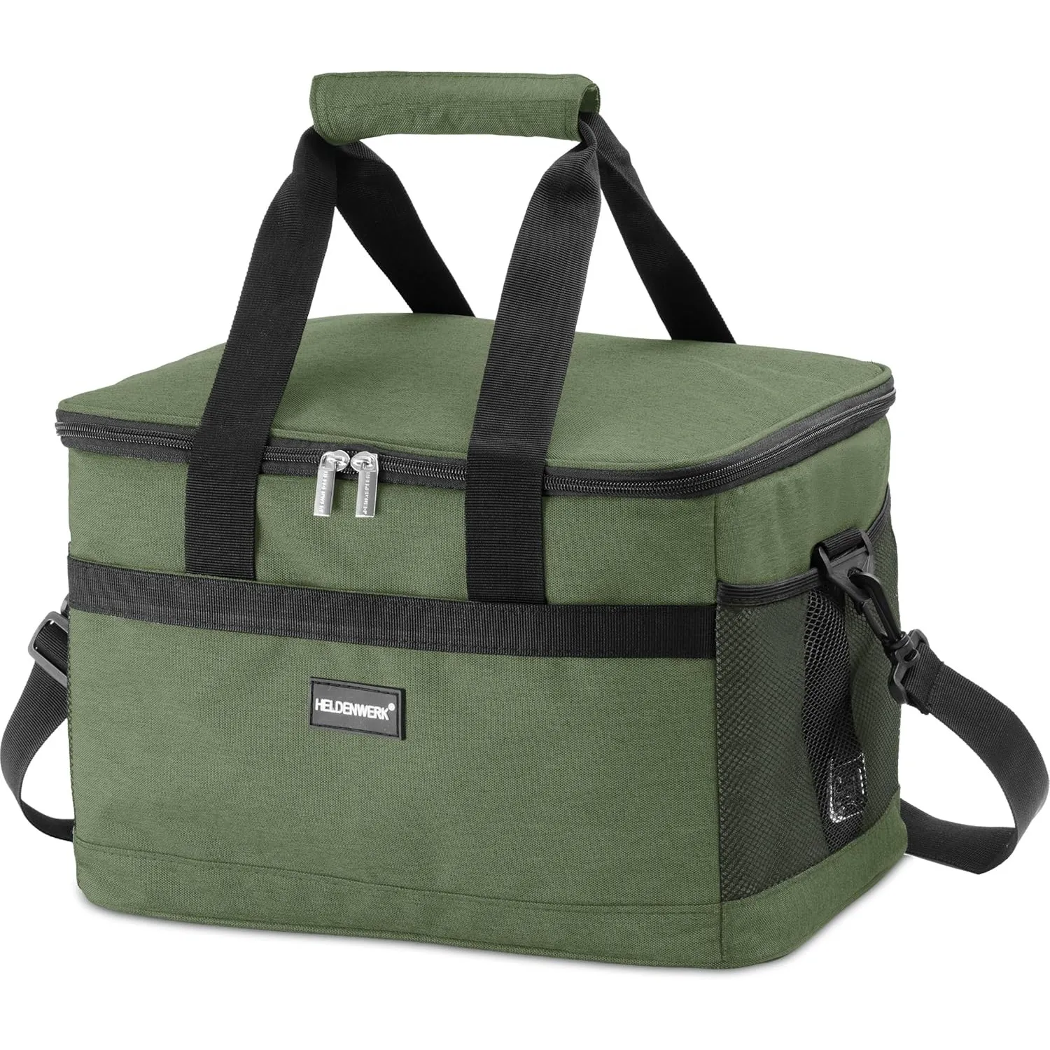 HELDENWERK® Kühltasche groß faltbar bis zu 12h Kühlleistung auslaufsicher | Kühlbox wasserdicht, Lebensmittelecht, Robu…