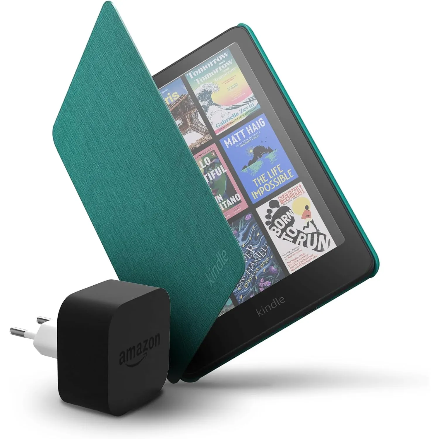 Amazon Kindle Colorsoft 16 GB + Adegrüner Stoffhülle + 9W-Netzteil