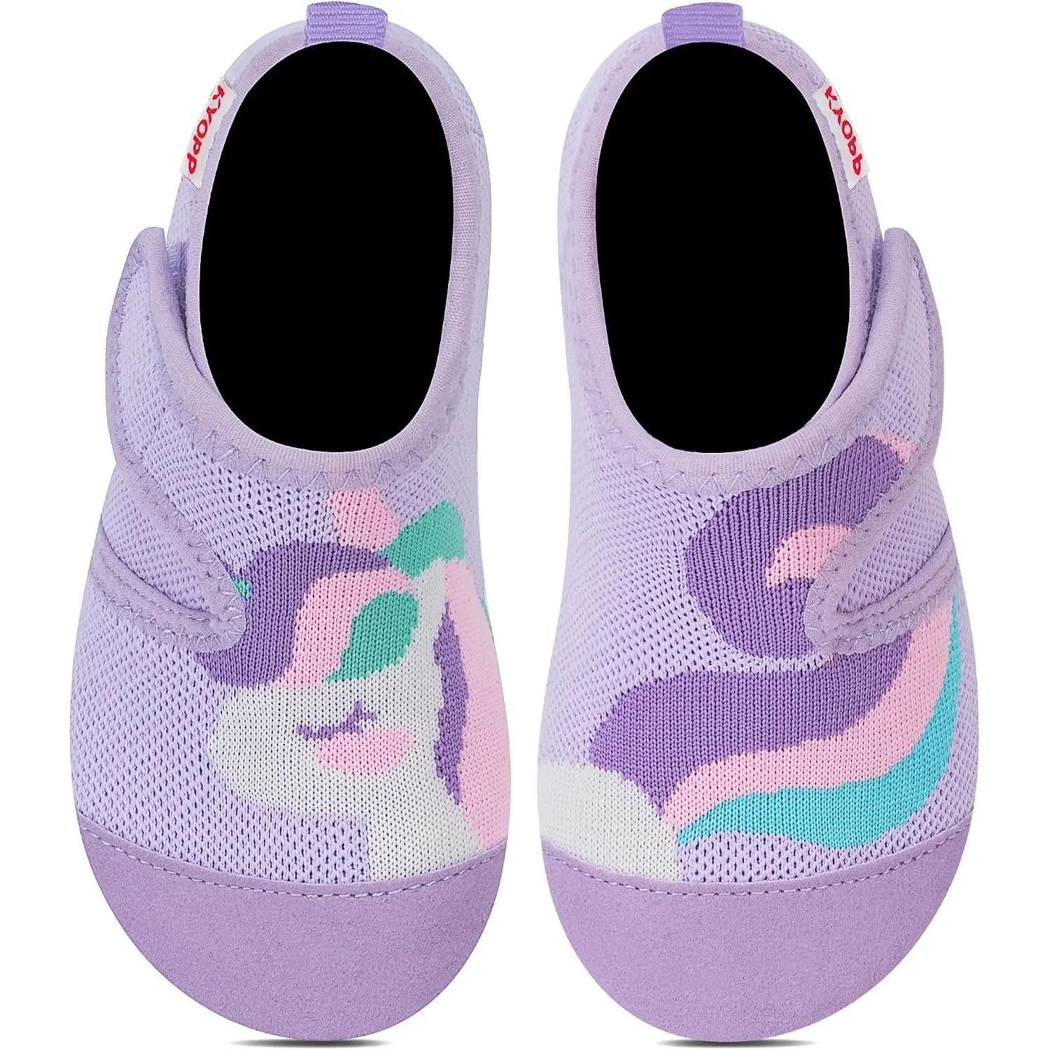 Kyopp Hausschuhe Kinder Mädchen Barfussschuhe Kindergarten Slippers Jungen | Rutschfest Pantoffeln, Atmungsaktiv Turnsc…