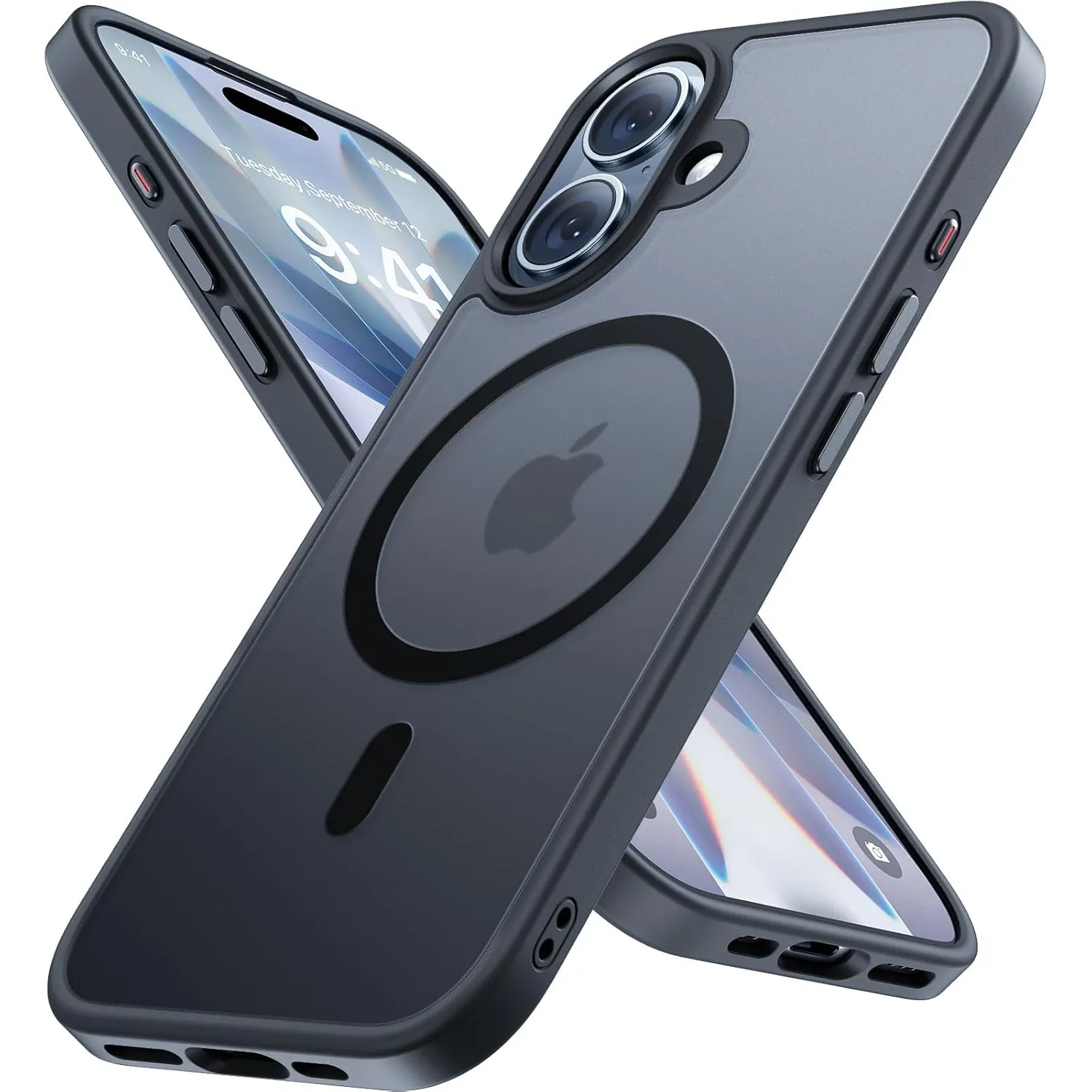 Miracase für iPhone 17 Hülle mit Magsafe TOP MIL, Schwarz