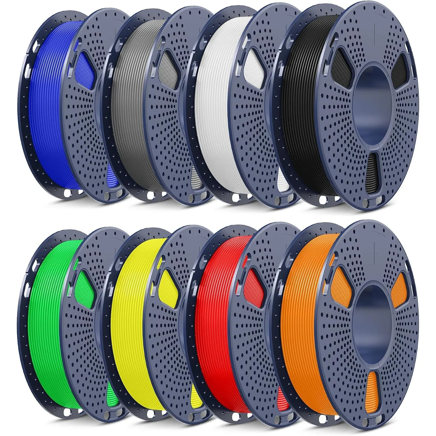 SUNLU 250g High Speed PLA+2.0 Filament Set 8 Farben, PLA Plus 2.0 Filament