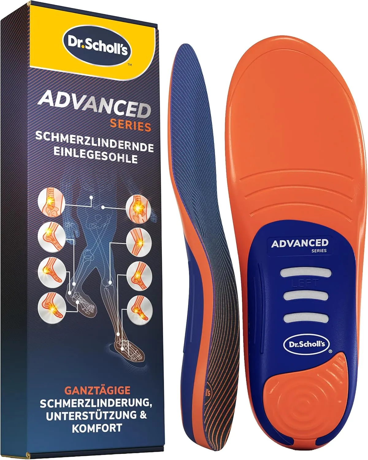 Dr. Scholl’s Advanced Schmerzfrei-Einlagen Herren Damen, robuste orthopädische Einlagen für Arbeits­schuhe & Stiefel, P…