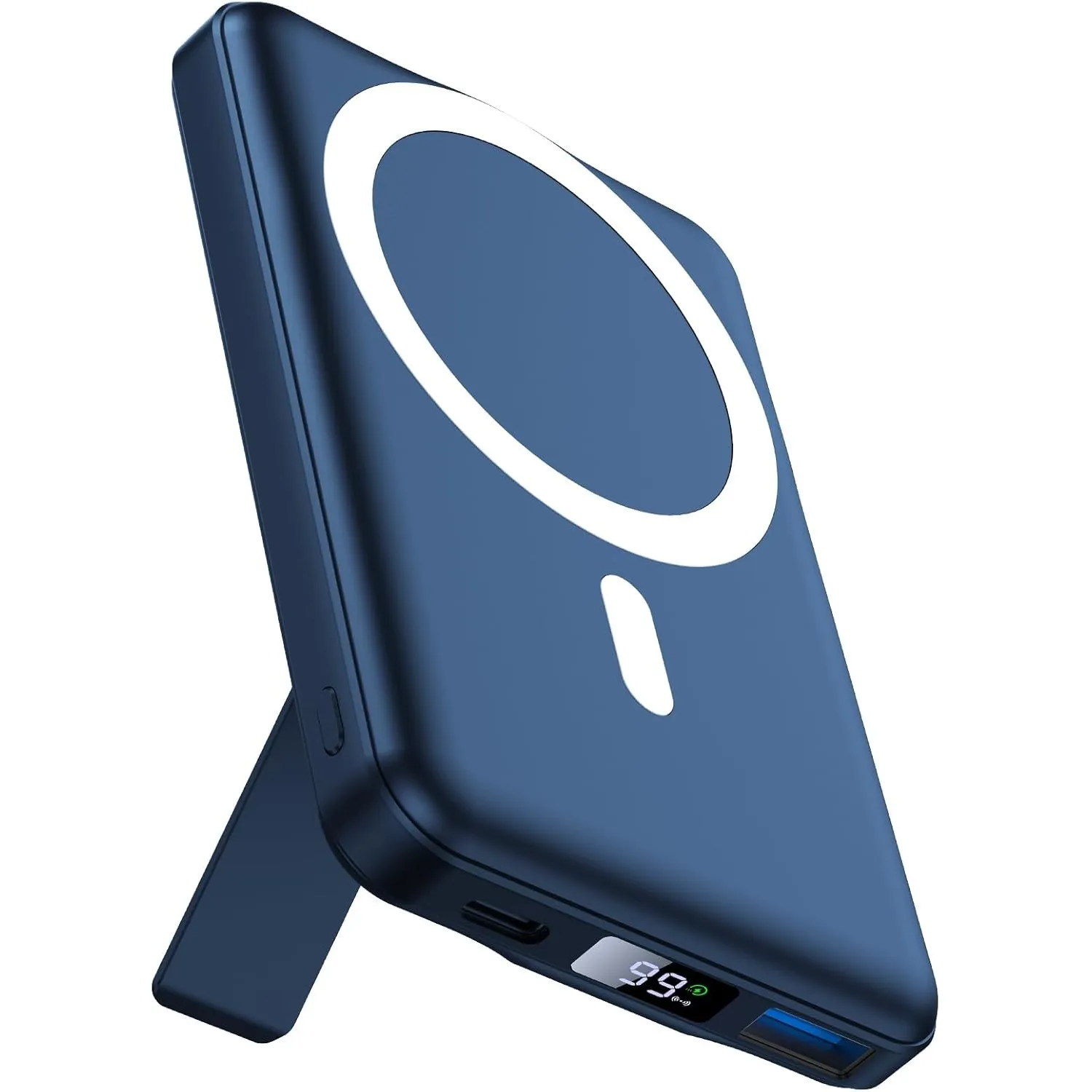 Powerbank für MagSafe, AOGUERBE Magnetische Power Bank 10000mAh, Kabellose Powerbank Schnellladung Externe Handyakkus m…