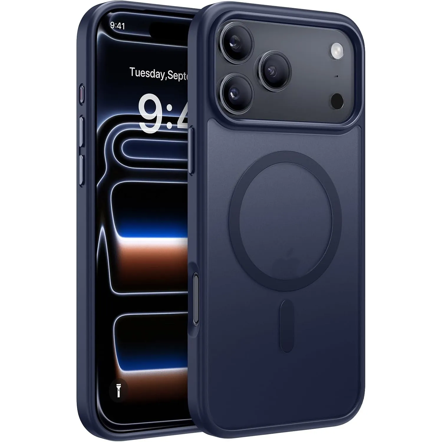Miracase für iPhone 17 Pro Max Hülle mit Magsafe TOP MIL, Blau