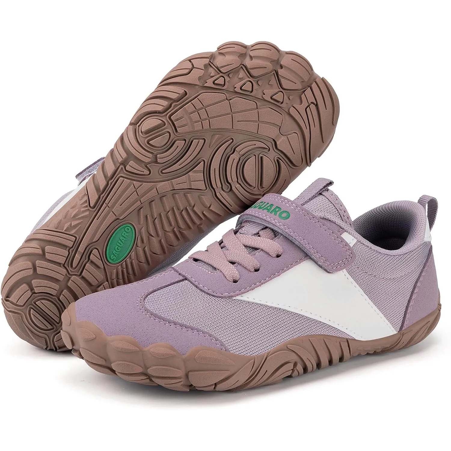 SAGUARO Barfußschuhe Kinder Weich Atmungsaktiv Barfuß Sneaker mit Breite Zehenbox, Gr. 25-36