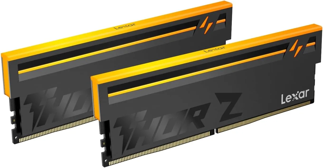 Lexar Thor Z Series RGB DDR5 RAM 32GB Kit (2x16GB) 6000 MHz CL36, DRAM 288-Pin UDIMM Desktop-Speicher, Hochleistungs Ga…