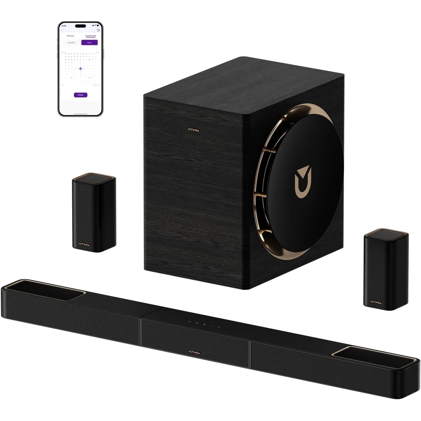 ULTIMEA Skywave X70 7.1.4 Professionelles Kabelloses Surround Sound System