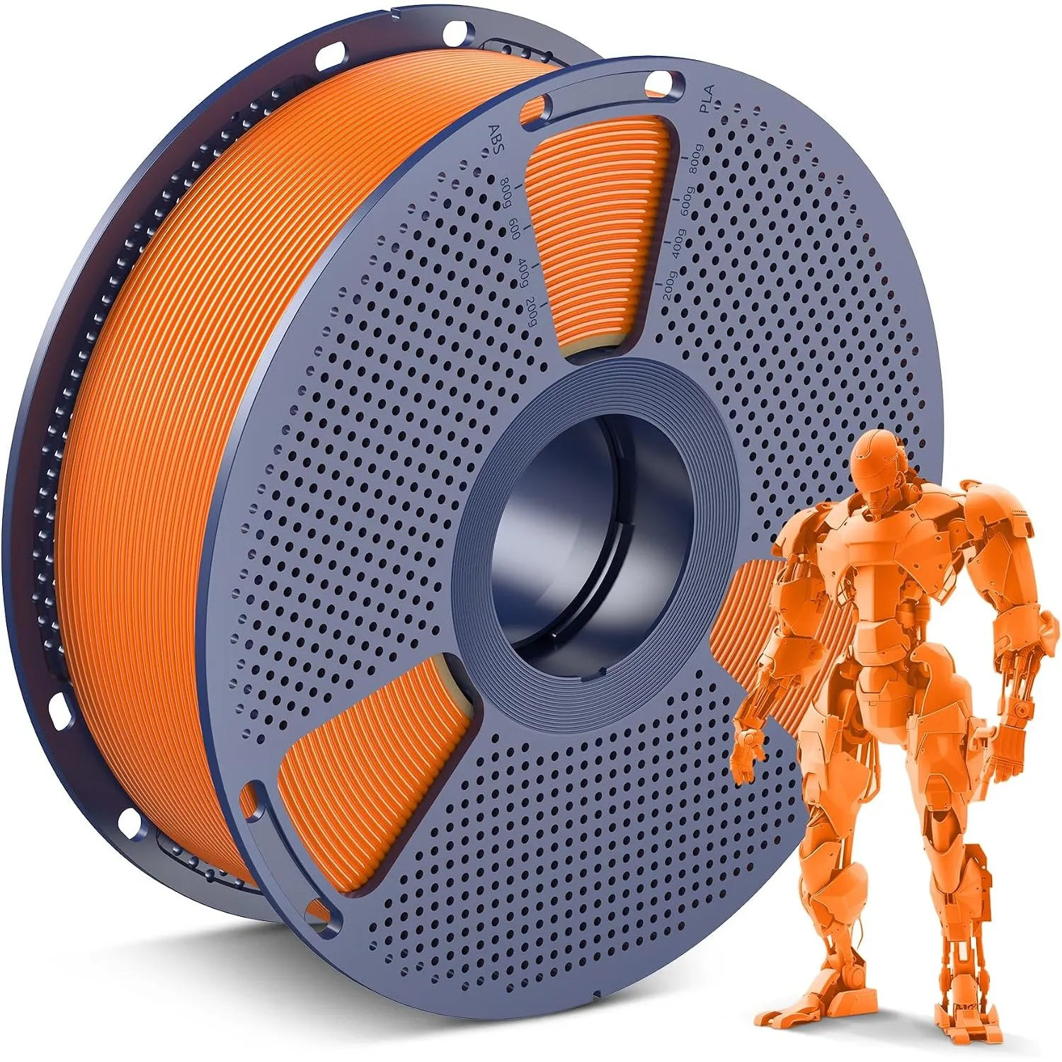 SUNLU PLA Orange Filament 1.75mm, 3D Drucker Filament Orange PLA 1KG