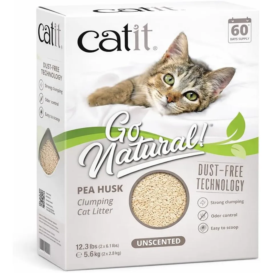 Catit Go Natural Katzenstreu parfümfrei, klumpend, 99,9% staubfrei, 5,6kg