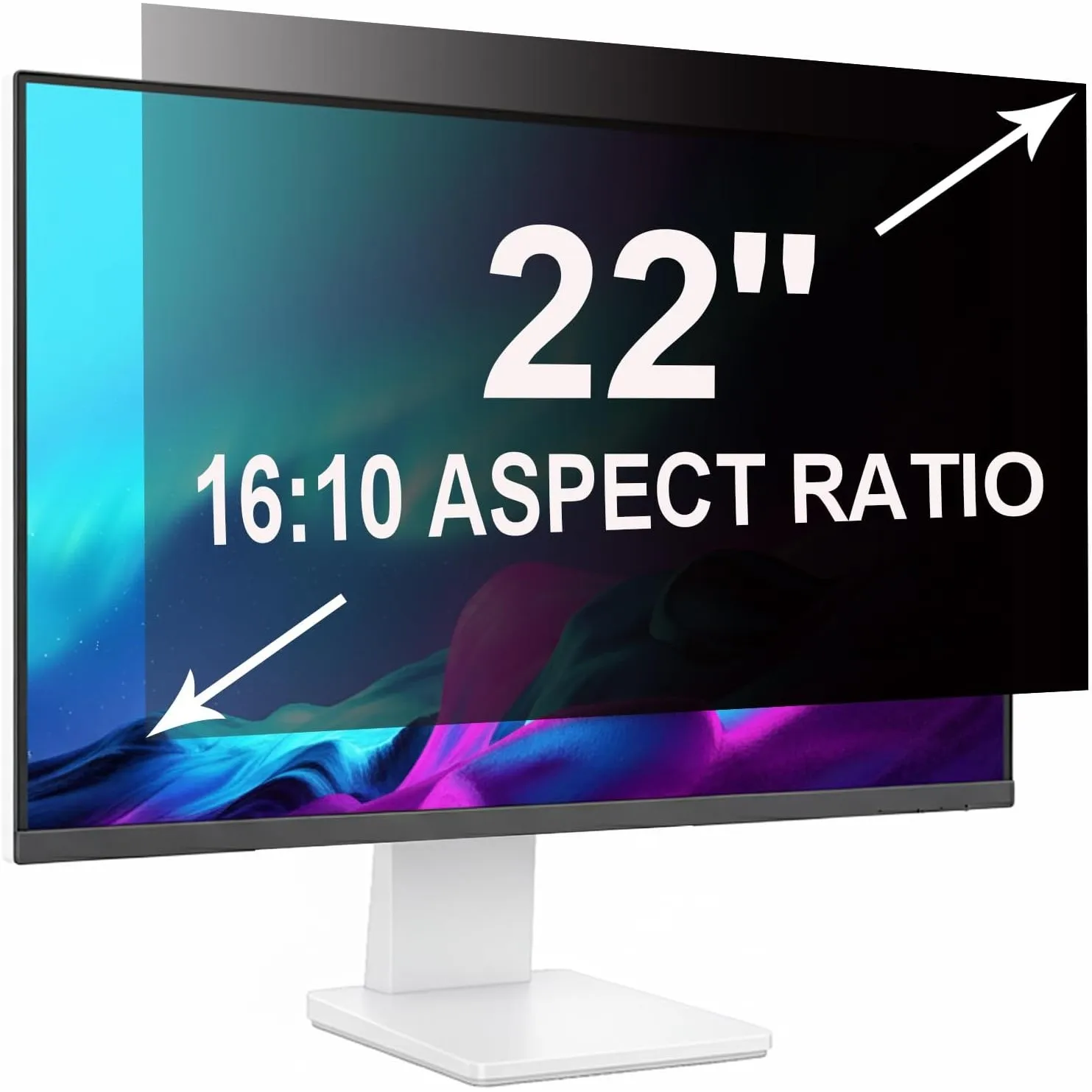 Sichtschutzfolie für 22 Zoll 16:10 (47.4x29.7cm) Monitor