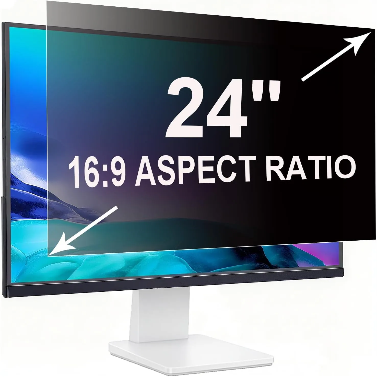 Sichtschutzfolie für 24 Zoll 16:9 (53.2x29.9cm) Monitor