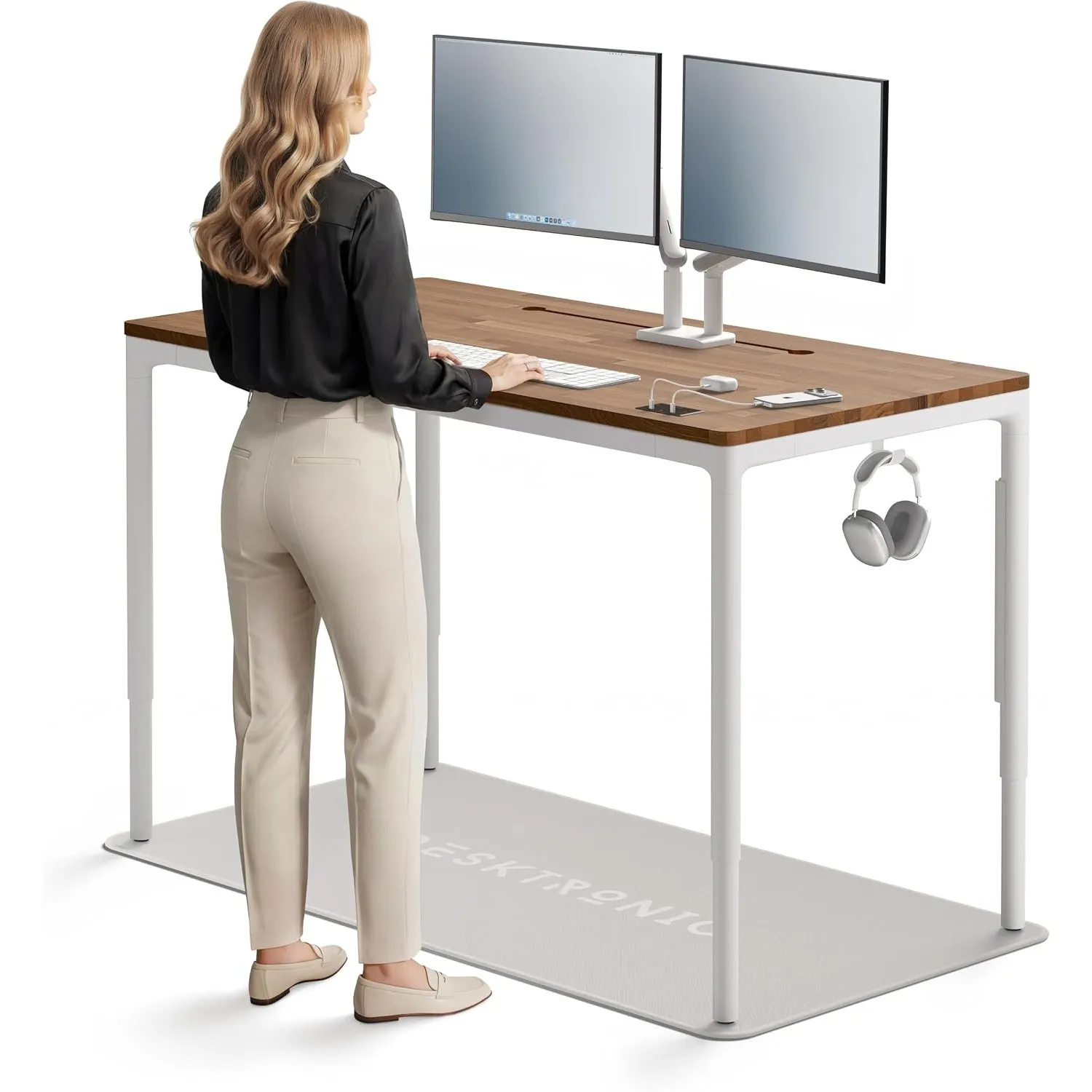 Desktronic Vierbeiniger Höhenverstellbarer Schreibtisch 160x80cm Schreibtisch Mit Vier Elektrischen Motoren,Touchscreen…