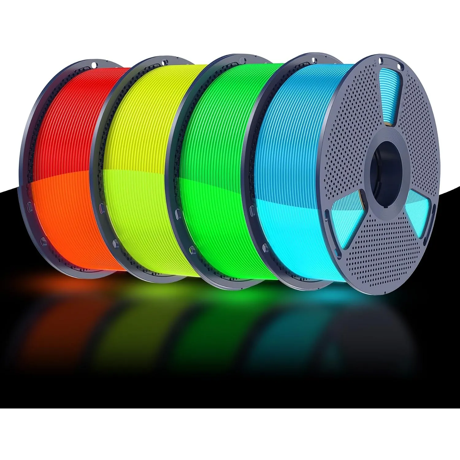SUNLU 4KG PETG Glow in The Dark Filament 1.75 mm, Filament Leuchtend PETG