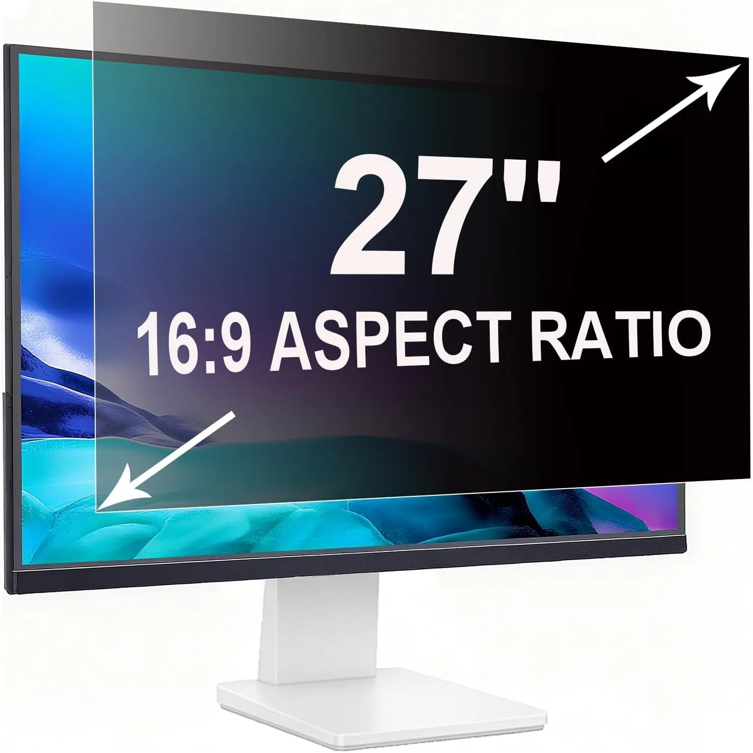 Sichtschutzfolie für 27 Zoll 16:9 (59.8x33.7cm) Monitor