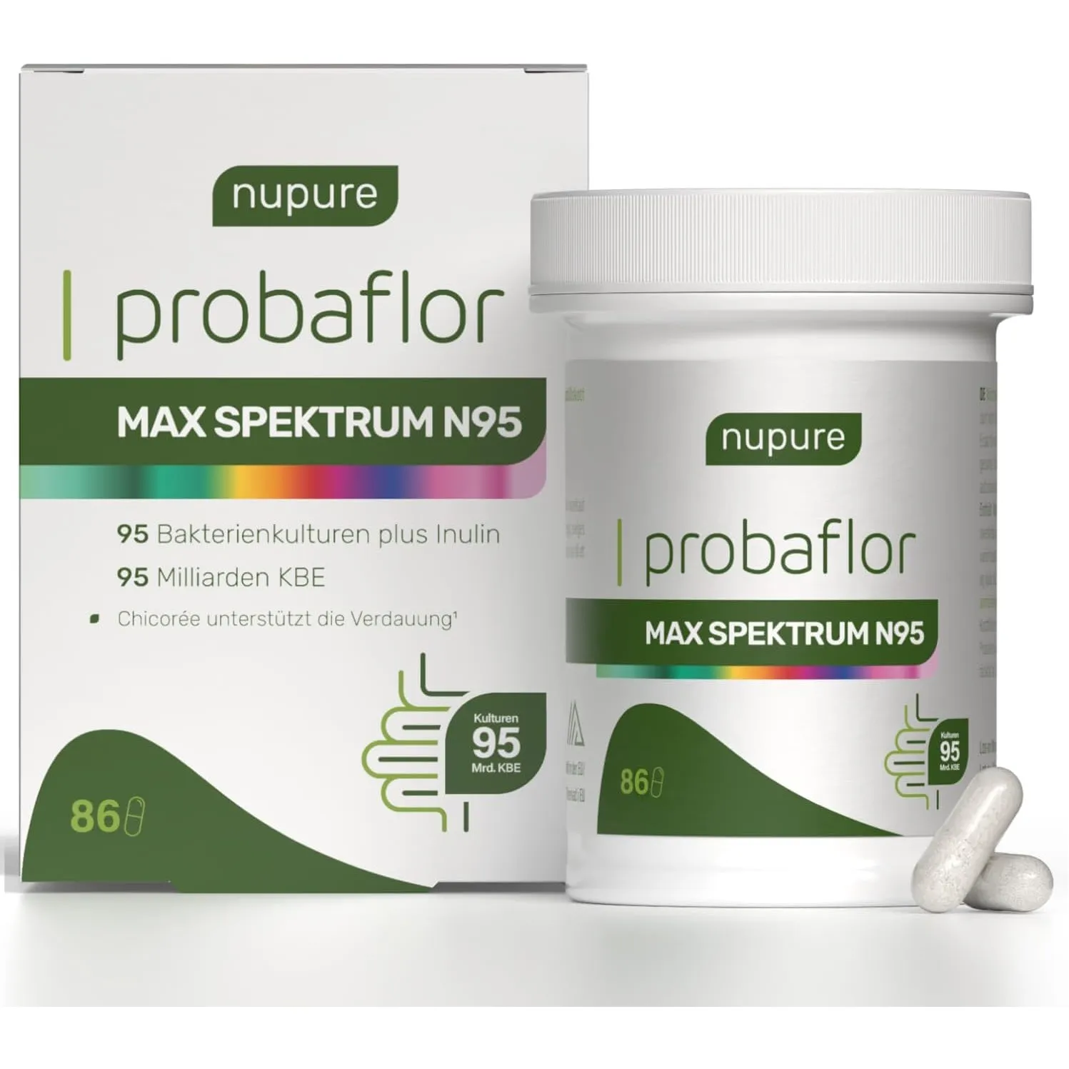 Nupure® Probaflor MAX SPEKTRUM N95 600 Mrd. KBE/g, 95 Bakterienstämme größtes Bakterienstamm-Spektrum, mit Lactobacillu…