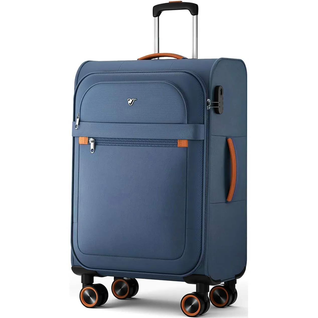 Weichschalenkoffer mittelgroß - Stoff Koffer Trolley 77 Liter