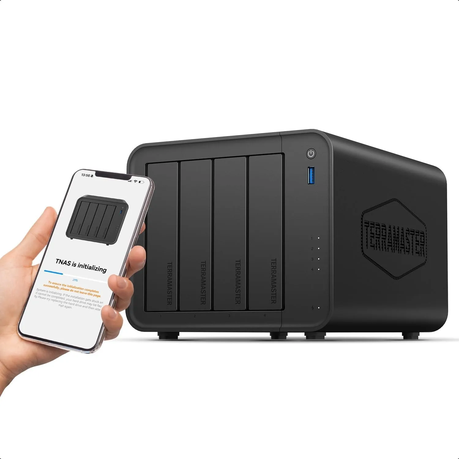 TERRAMASTER F4-425 4-Bay NAS Intel x86 Quad-Core CPU 4GB RAM (Diskless)
