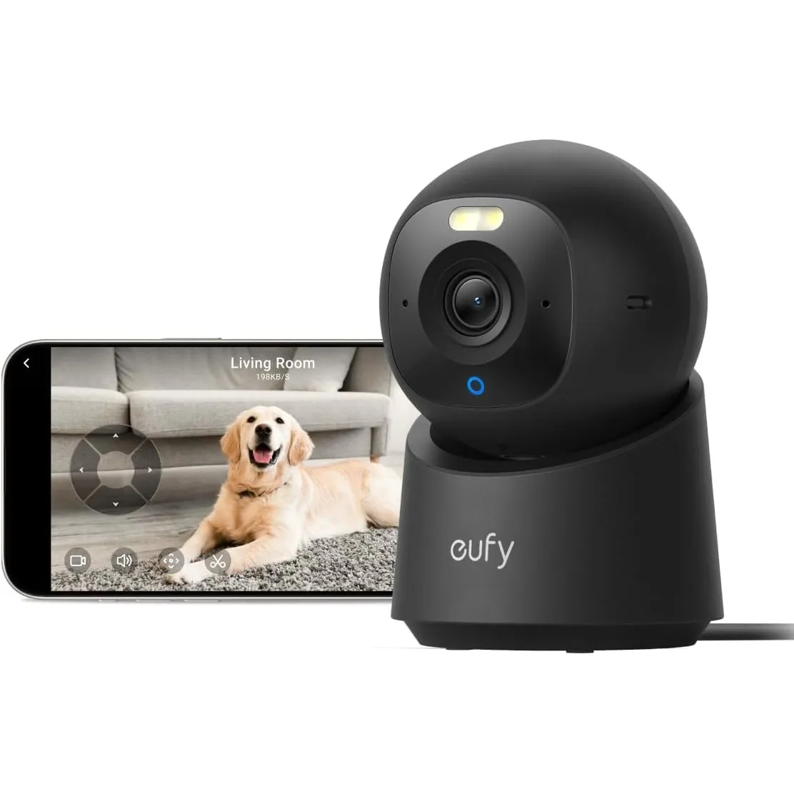 eufy Innenkamera E30, neueste Generation, 4K 8MP UHD Sicherheitskamera, 360° Abdeckung, 6× optischer Zoom, Farbnachtsic…