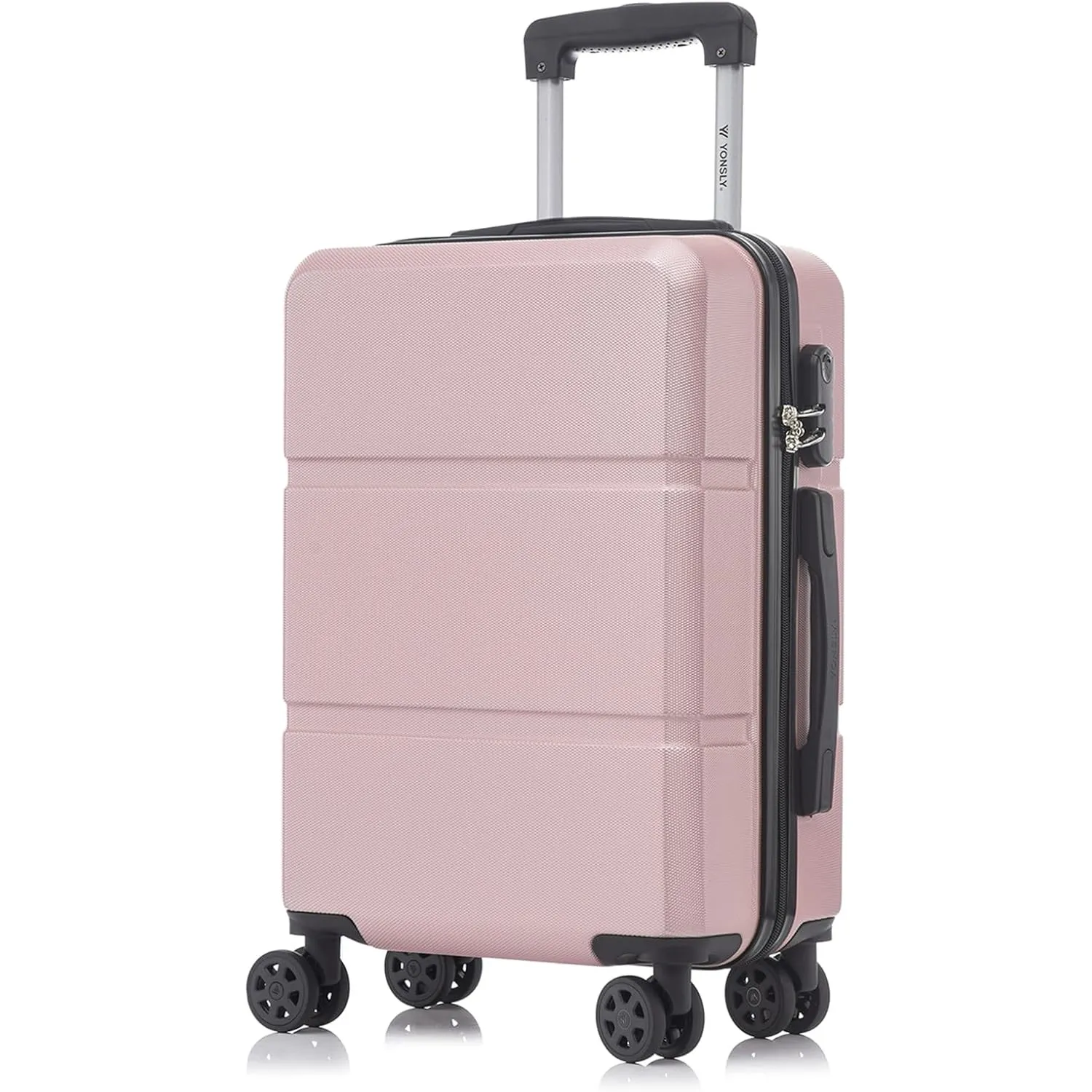 Trolley Reisekoffer Suitcase, Rollkoffer Handgepäck, Kabinenkoffer mit 4 Rollen 360°, Hartschalenreisekoffer, Zahlensch…
