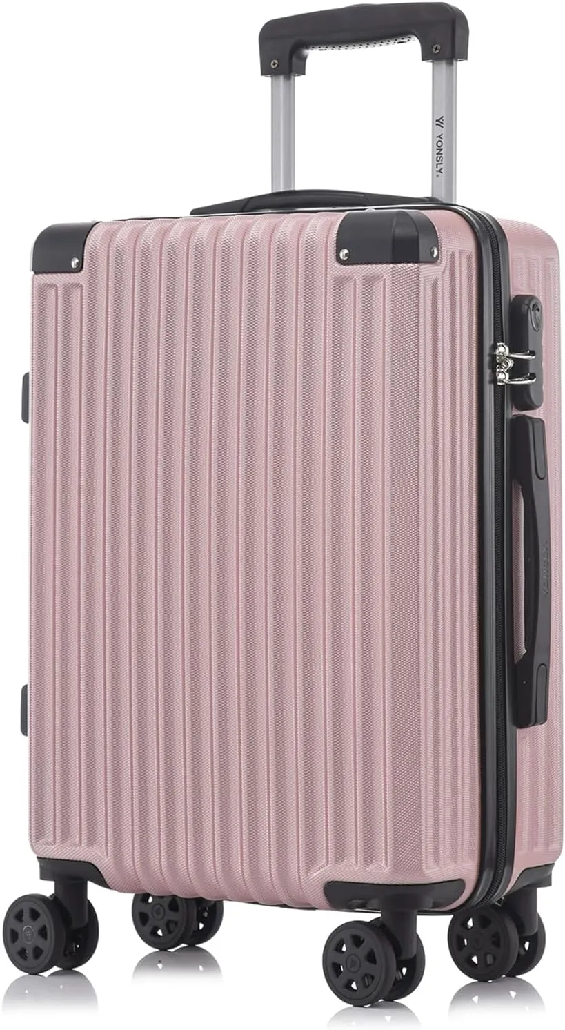 Trolley Reisekoffer Suitcase, Rollkoffer Handgepäck, Kabinenkoffer Hartschalenreisekoffer mit 4 Rollen 360°, Zahlenschl…