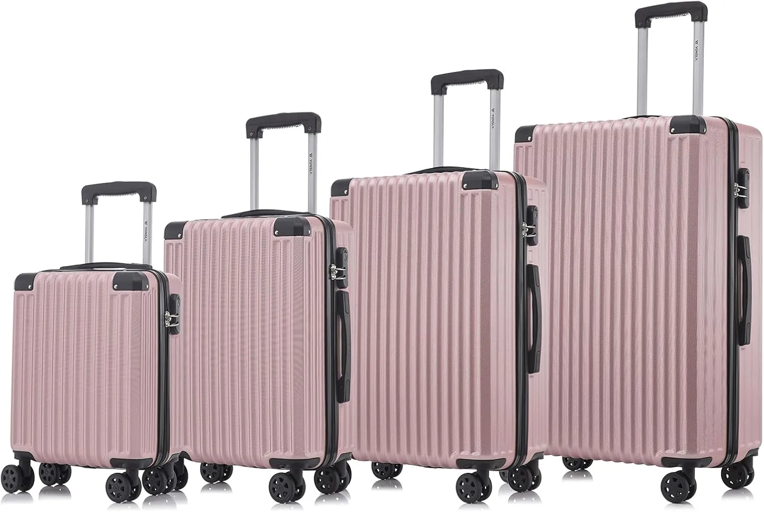 Trolley Reisekoffer Suitcase Set, Rollkoffer Handgepäck, Kofferset, Gepäckset Hartschalenreisekoffer mit 4 Rollen 360°,…