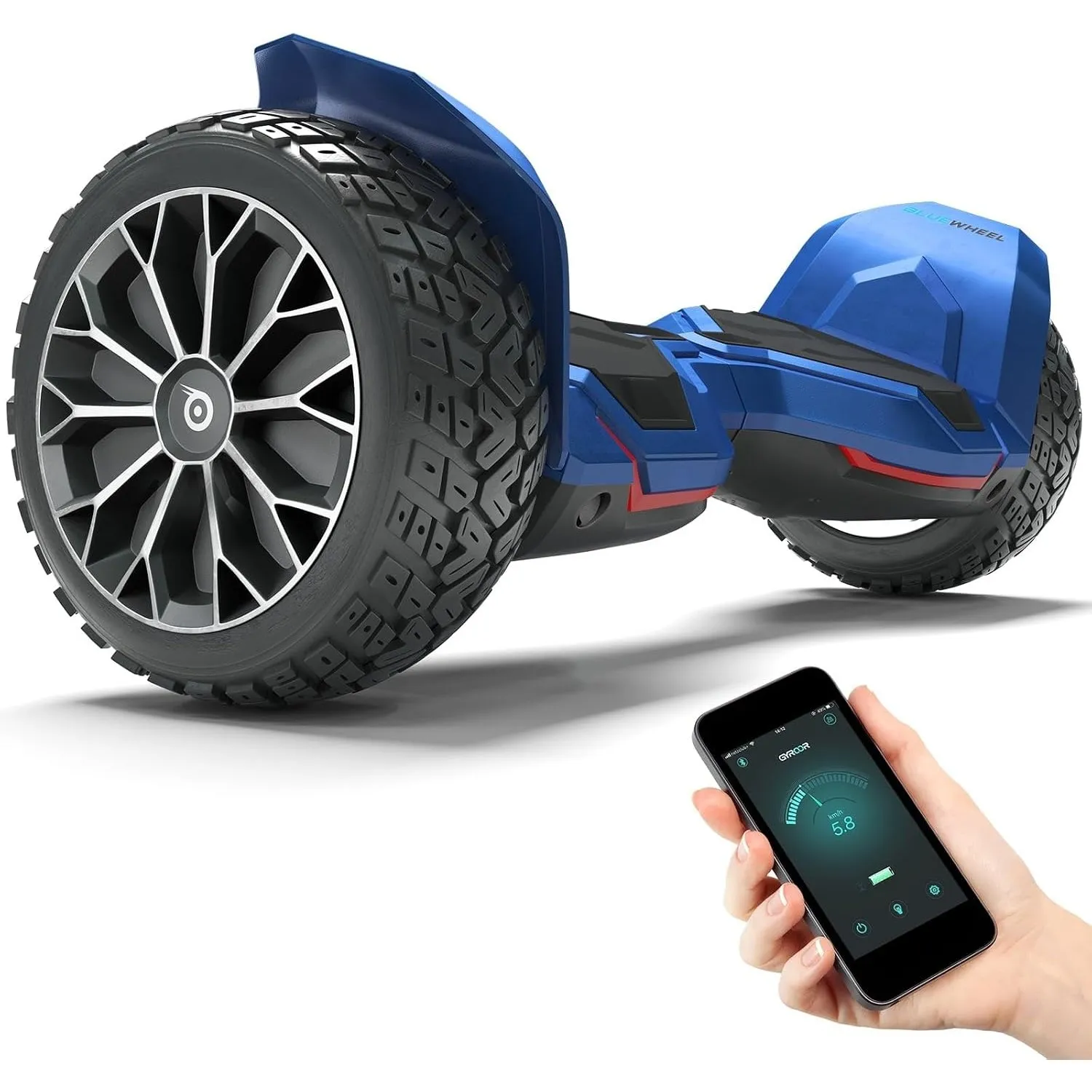 Bluewheel HX510 Hoverboard Offroad 8,5 Zoll, Dual Motor, App, Kindermodus