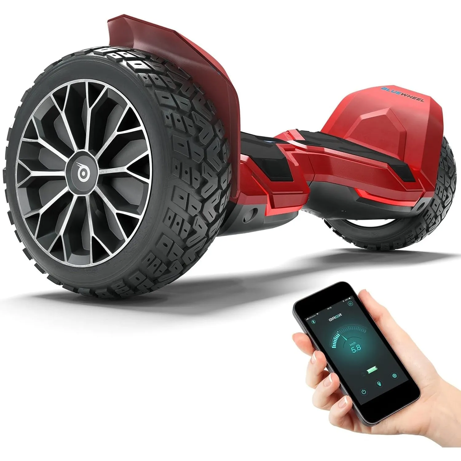 Bluewheel HX510 Hoverboard Offroad 8,5 Zoll, Dual Motor, App, Kindermodus