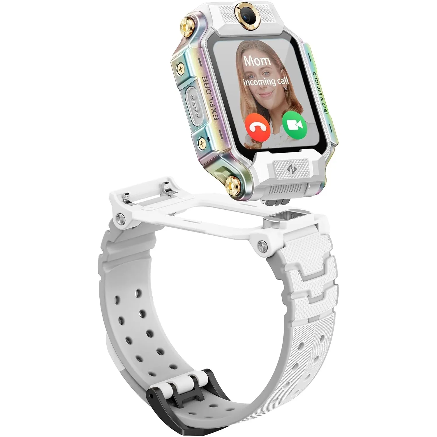 imoo X10 Smartwatch Kinder, Abnehmbare Flip-DualKameras, Videoanruf