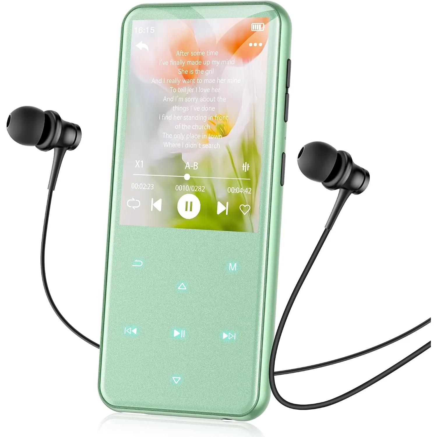 AGPTEK 64GB MP3 Player Bluetooth 5.3 mit 2,4" TFT Farbbildschirm HiFi Musik