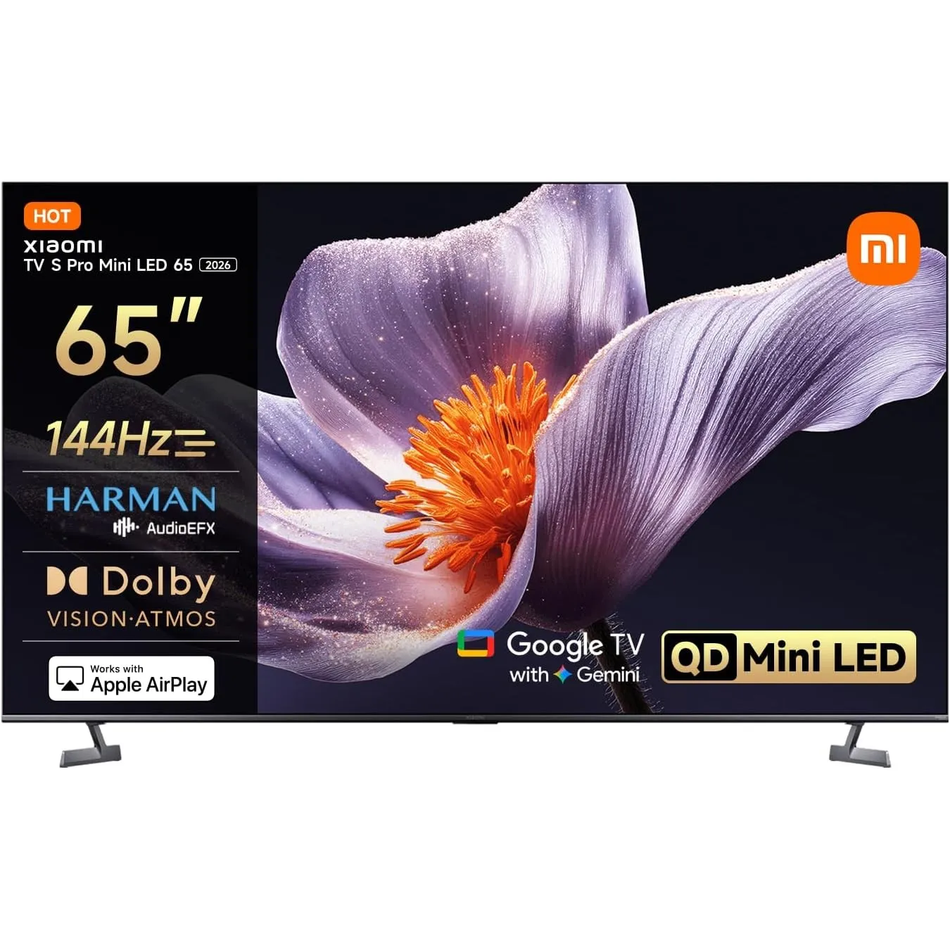 Xiaomi TV S Pro Mini LED 65, Smart TV, 4K QLED 144Hz Google TV, Dolby Atmos