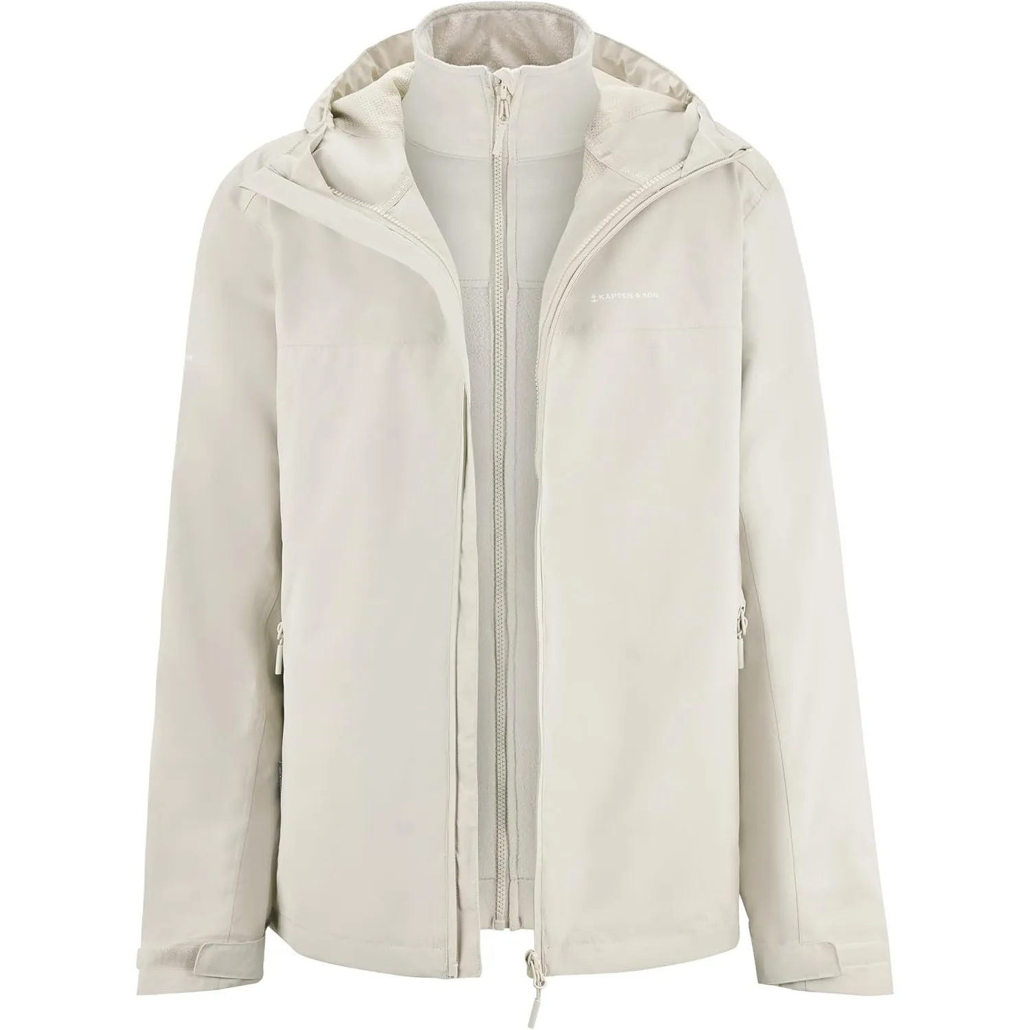 Kapten & Son 3in1 Funktionsjacke Damen & Herren | Wasserdicht (10.000 mm), Atmungsaktiv & Winddicht | Outdoor- & Alltag…