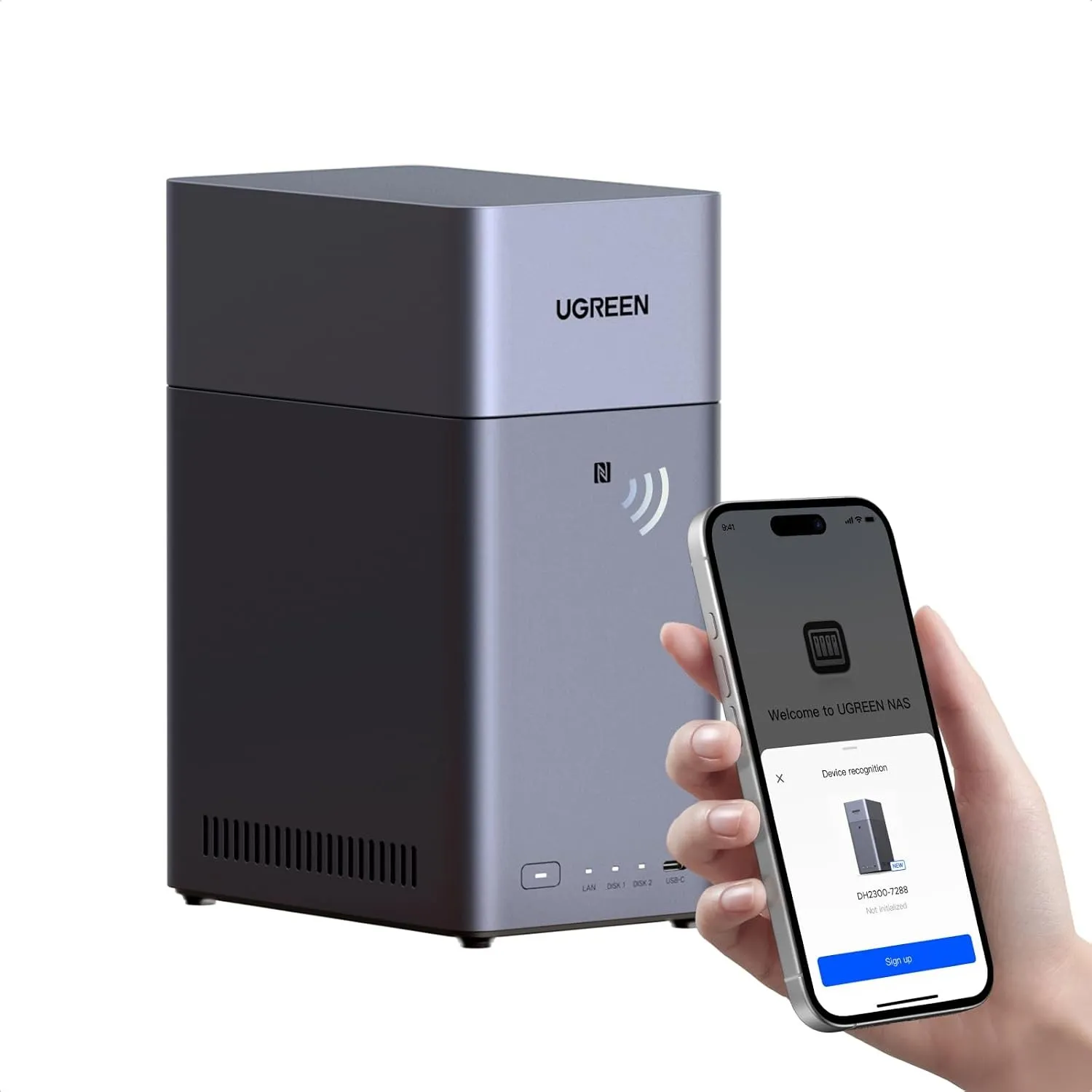 UGREEN NASync DH2300 2 Bay NAS für Einsteiger und Privatanwender (ohne HDD)