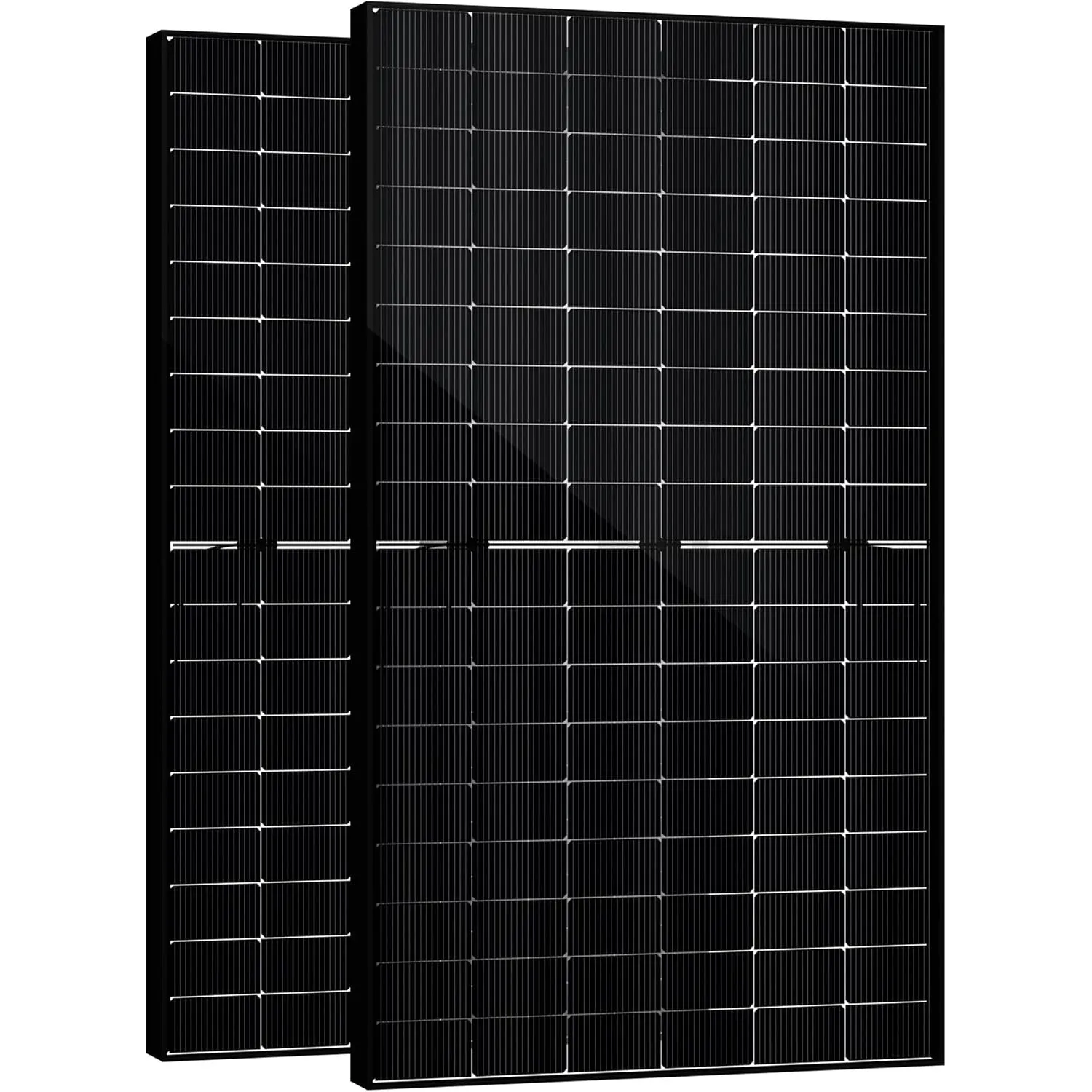 SAKETE Solarpanel 1000W Bifazial (+200W), Solarmodul Doppelglas Full Black, N-Typ Photovoltaik Modul für Balkonkraftwer…