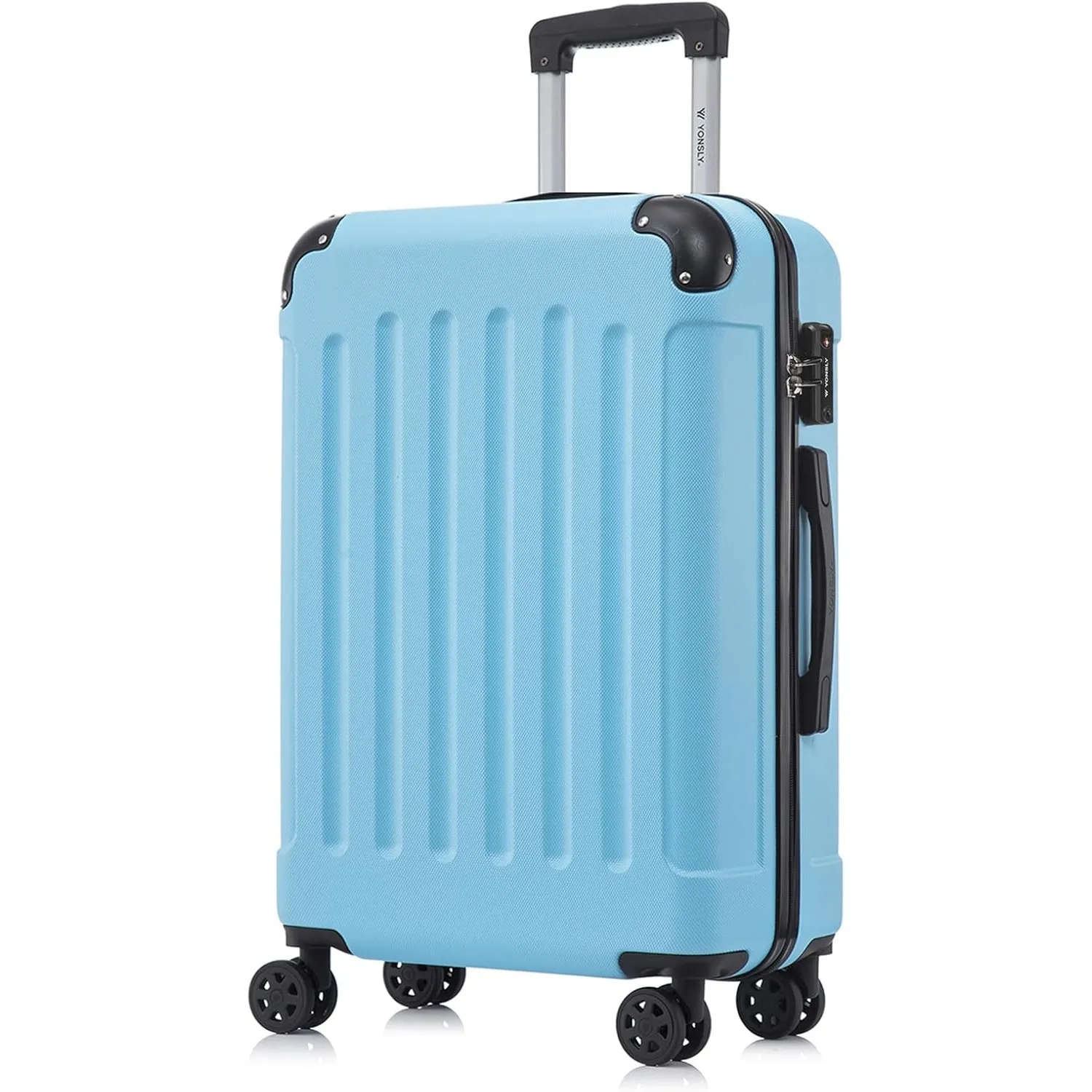 Premium Reisekoffer TSA-Schloss,YKK-Reißverschluss Hartschalen-Koffer Trolley Rollkoffer Suitcase Handgepäck 4 Rollen (…