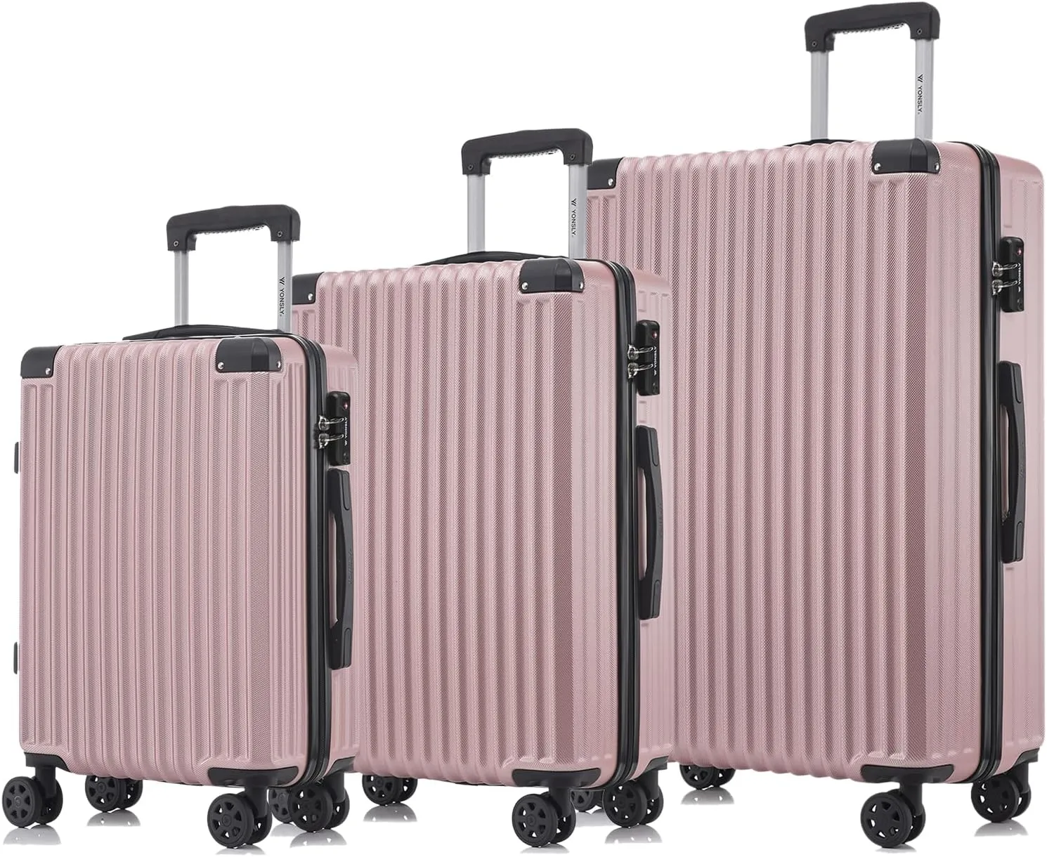 Premium Reisekoffer TSA-Schloss,YKK-Reißverschluss Hartschalen-Koffer Trolley Kabinenkoffer Rollkoffer Suitcase Handgep…
