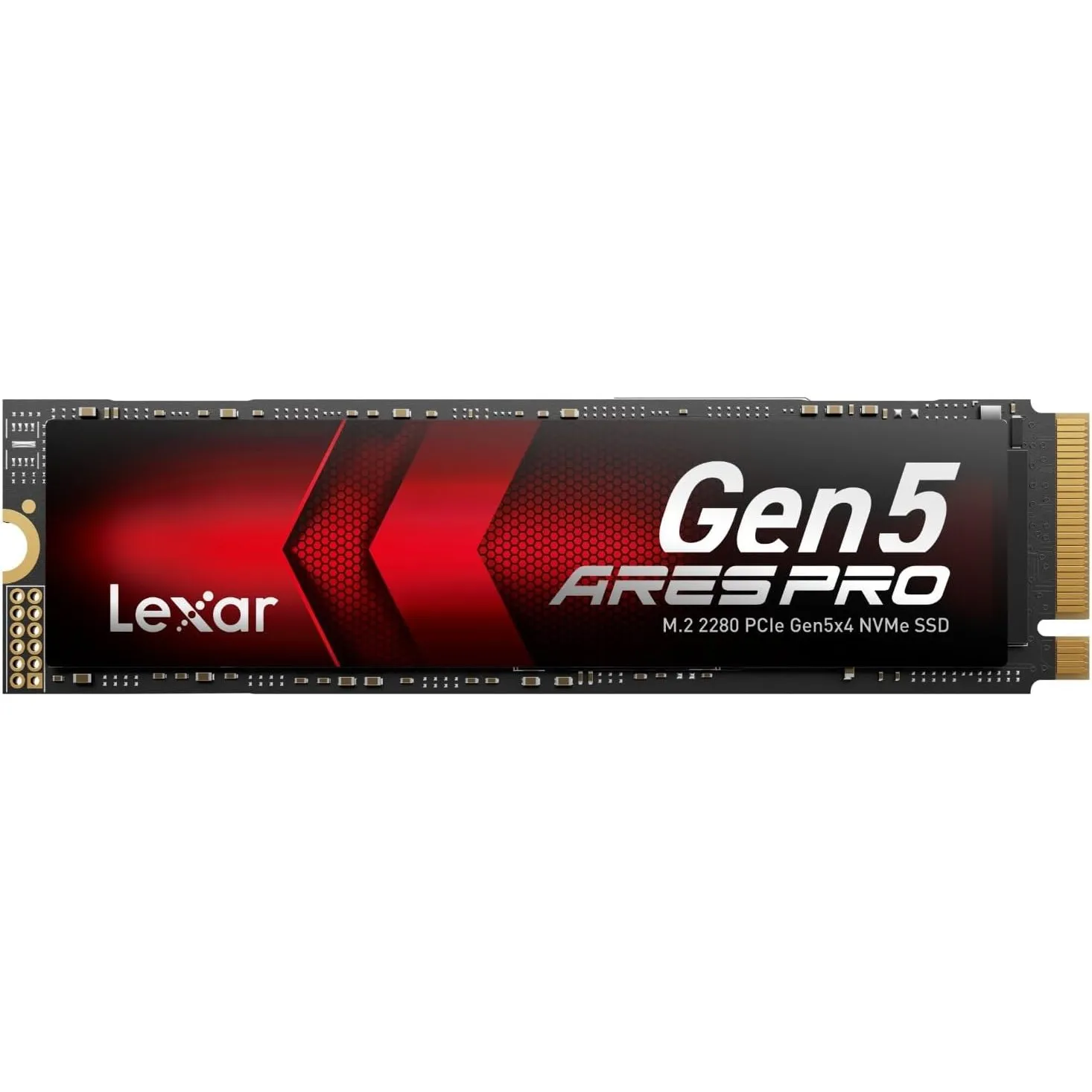 Lexar ARES PRO 4TB Gen5 NVMe M.2 SSD, PCIe 5.0 x4 Interne SSD, Bis zu 14.000 MB/s Lesen – für KI-Anwendungen, AAA-Gamin…