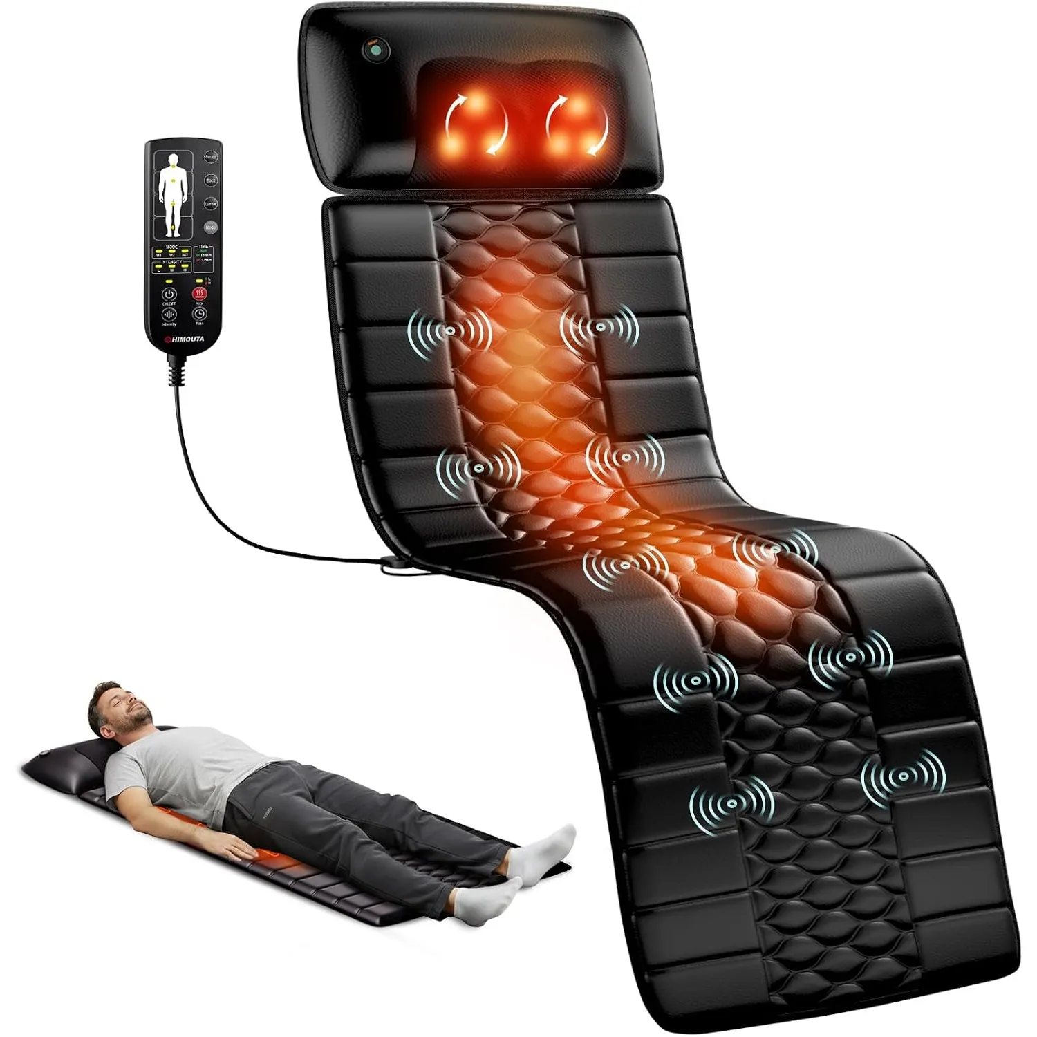 Massagematte Ganzkörper mit Wärme, Faltbar Massageauflage