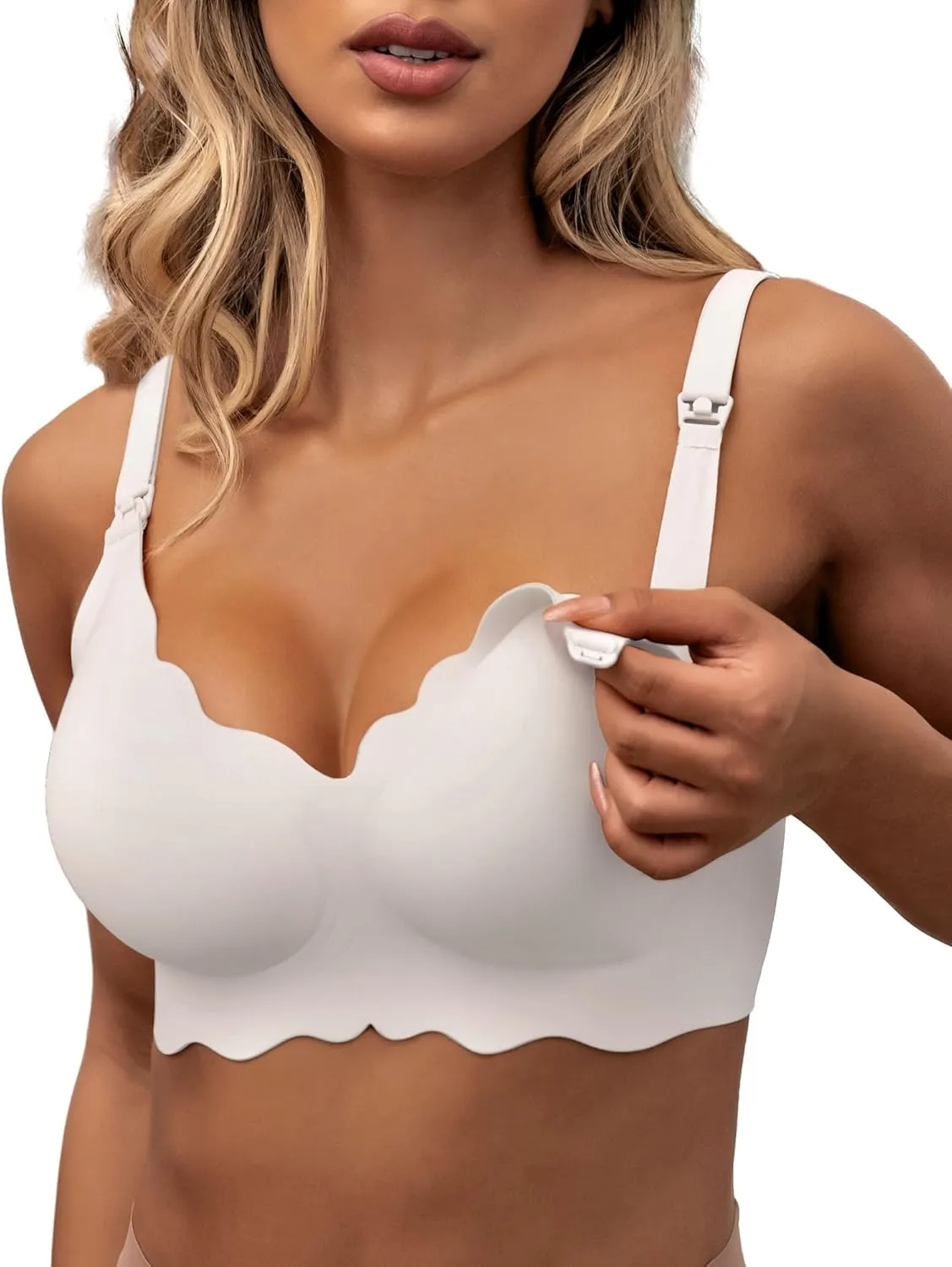 As Fairy Still-BHS zum Stillen, Kabelloser Nahtloser Schwangerschafts-BH Ultra Komfort Schwangerschafts Schlaf Bralette…