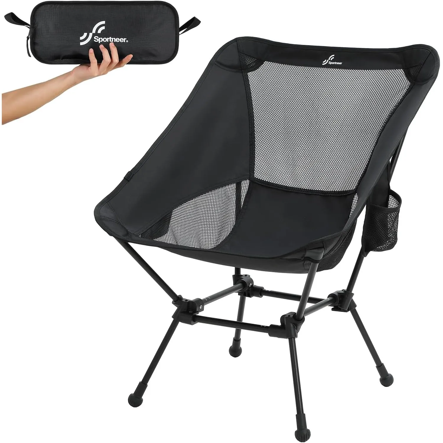 Sportneer Campingstuhl Faltbar Camping Stuhl Tragbarer Campingstühle 150Kg Faltstuhl Ultraleichter Packmaß Kleiner Klap…