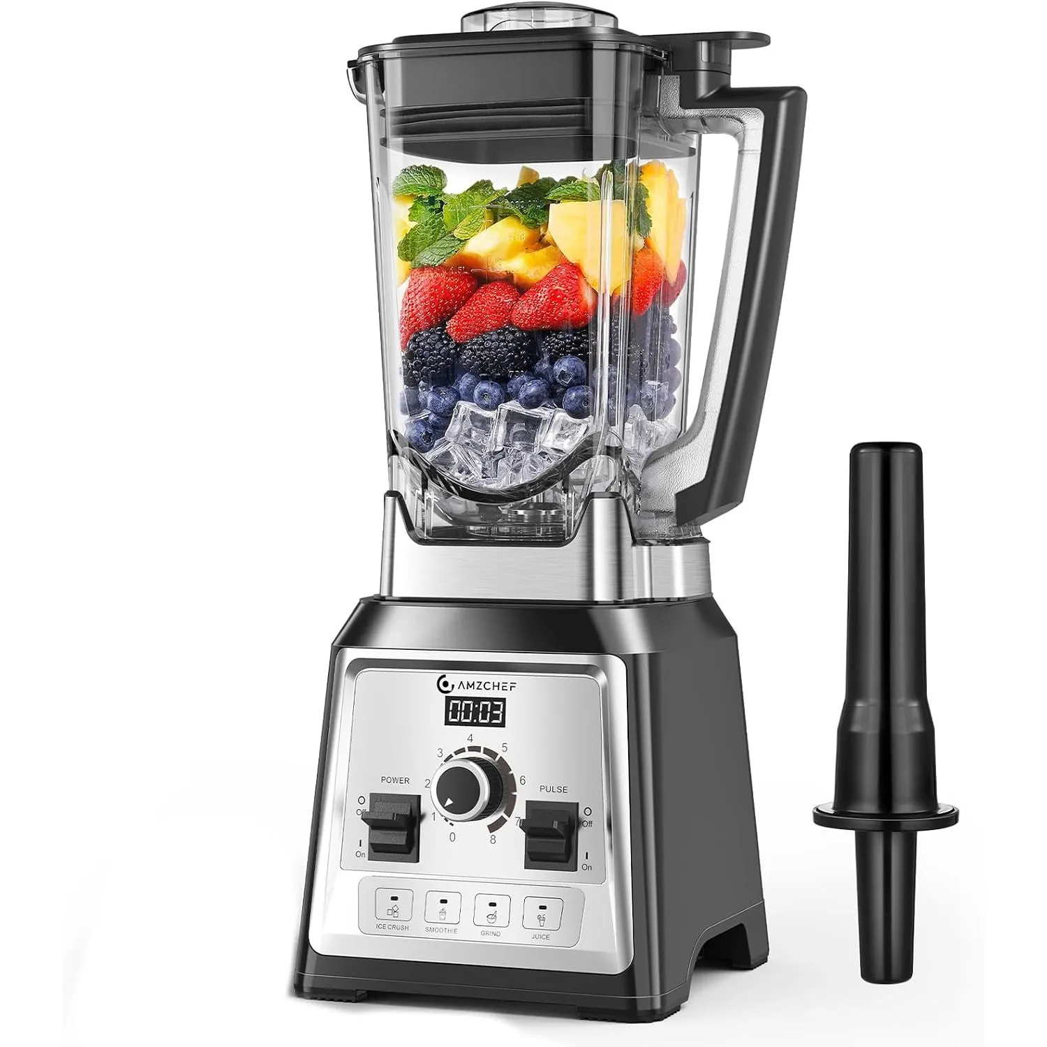 AMZCHEF Standmixer 2000 Watt | 2L Mixer Hochleistungsmixer